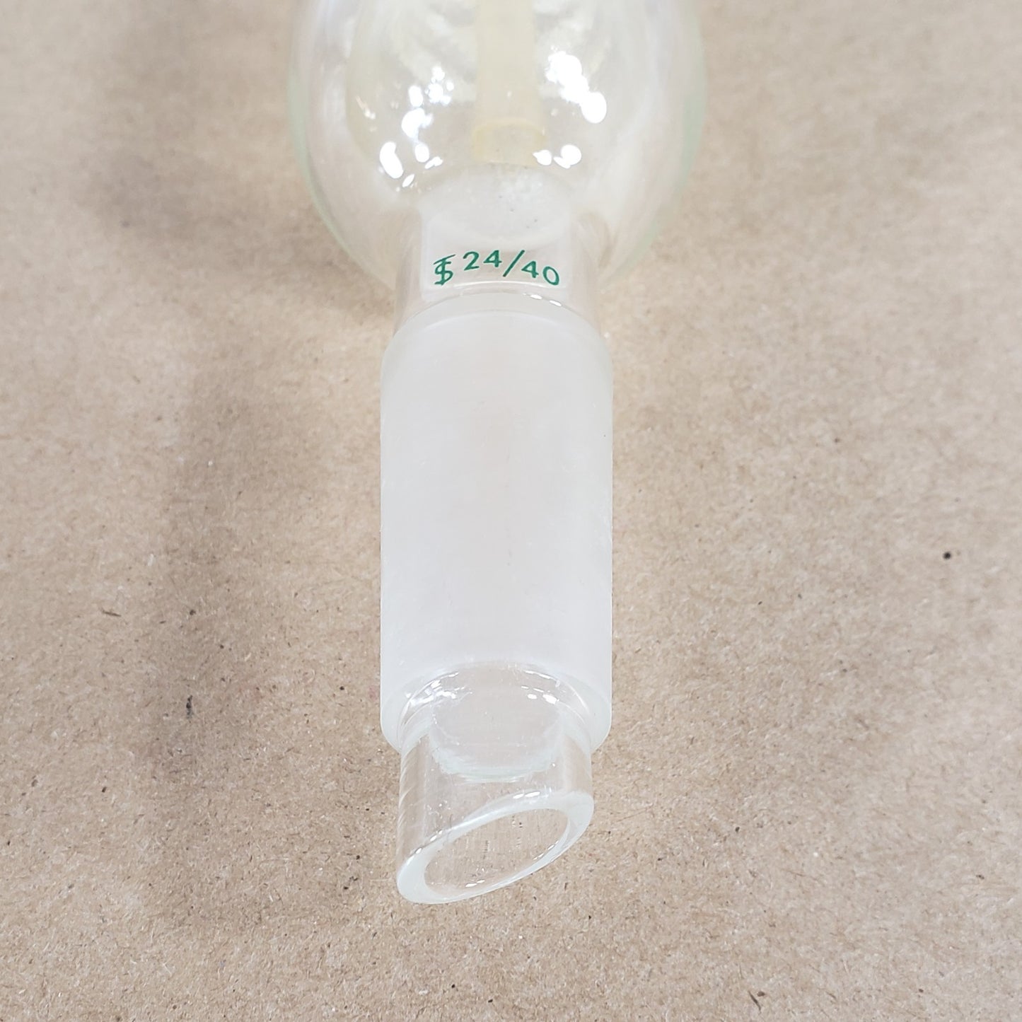 CHEMGLASS CG-1210-01 Friedrich Coiled Condenser 330mm 15° Angled 24/40 Joints