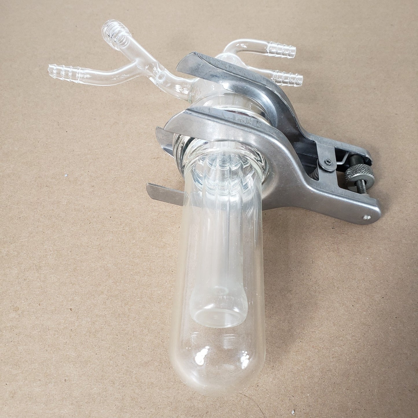Chemglass CG-3034-02 Dailey Style Sublimators 40mL Full Set of 2 w/Clamps