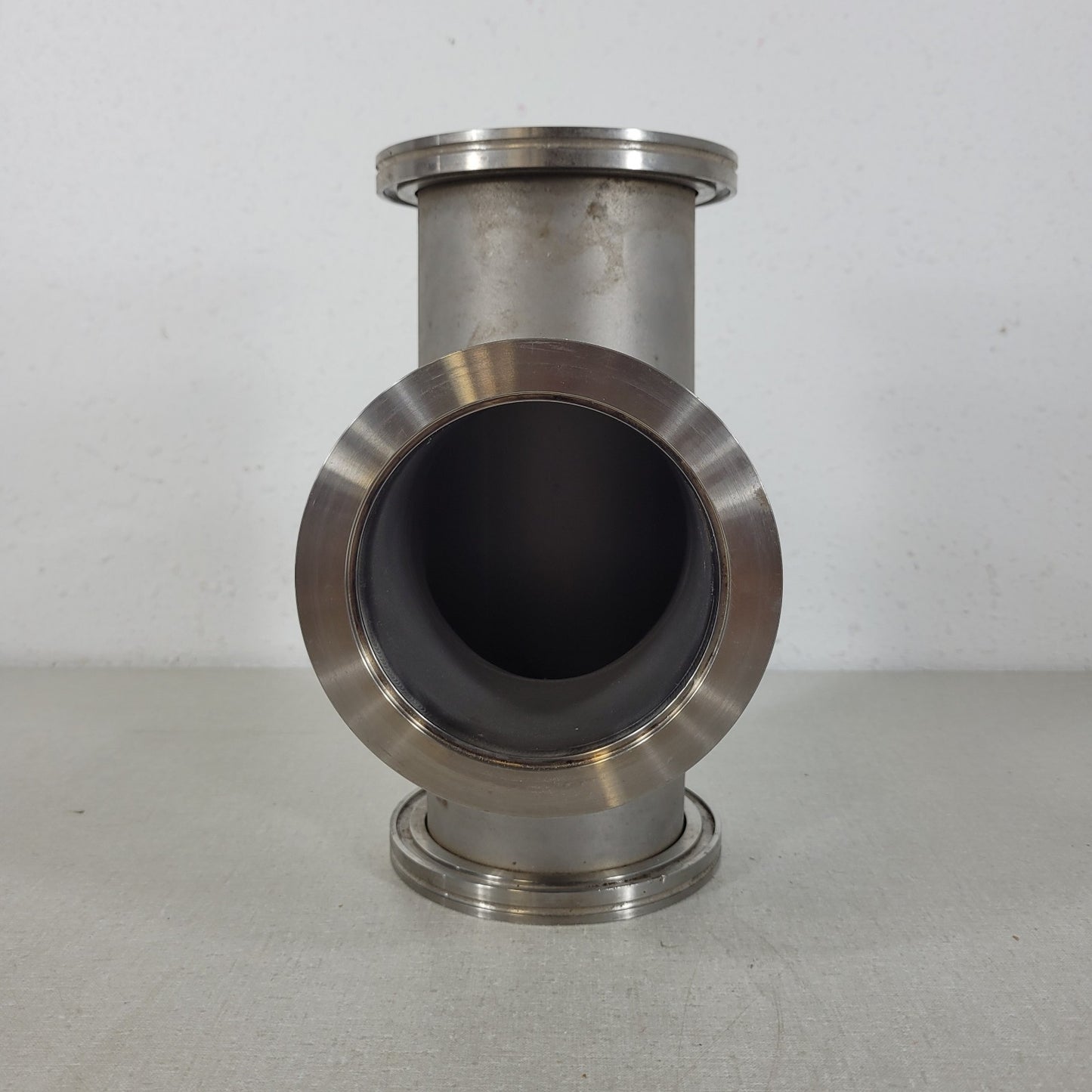 Edwards ISO-K 100 DN100 NW100 3-Way Tee Stainless Steel High Vacuum Fitting