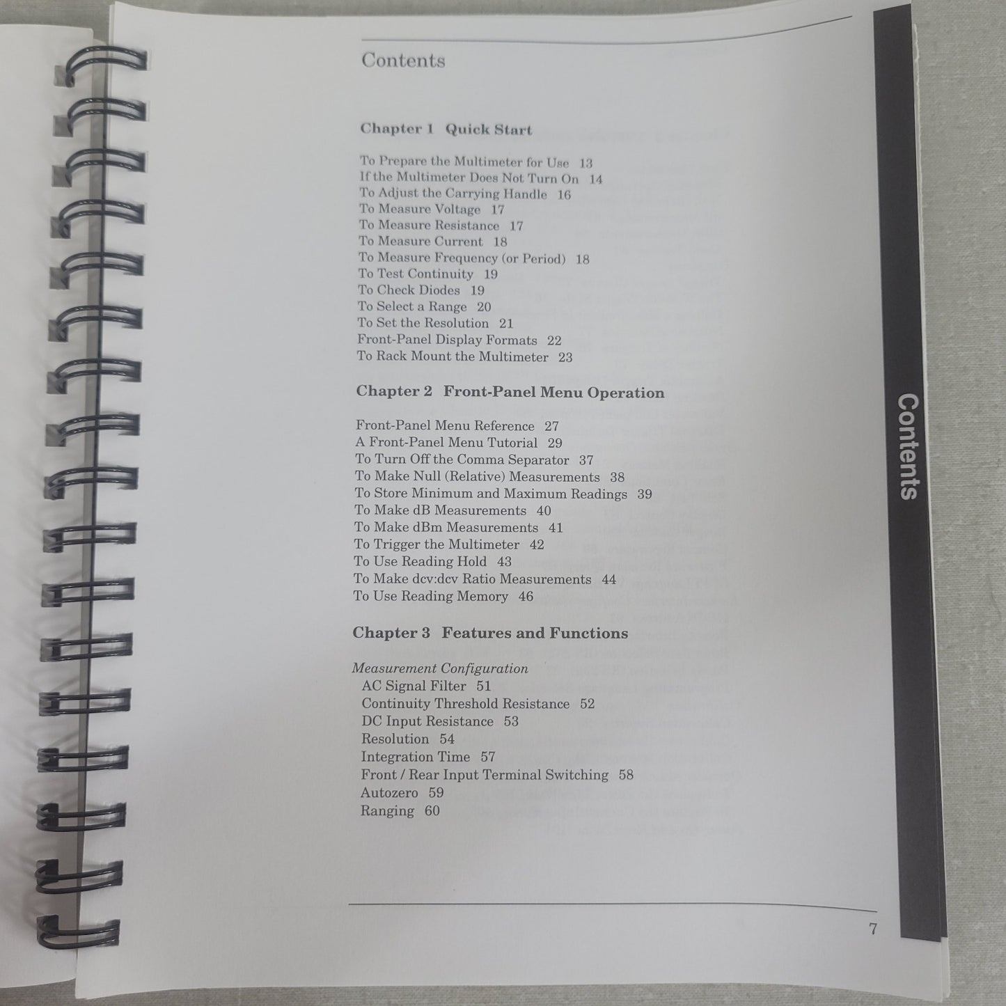 HP Agilent 34401A 6.5-Digit Digital Multimeter User Guide Manual 34401-90004