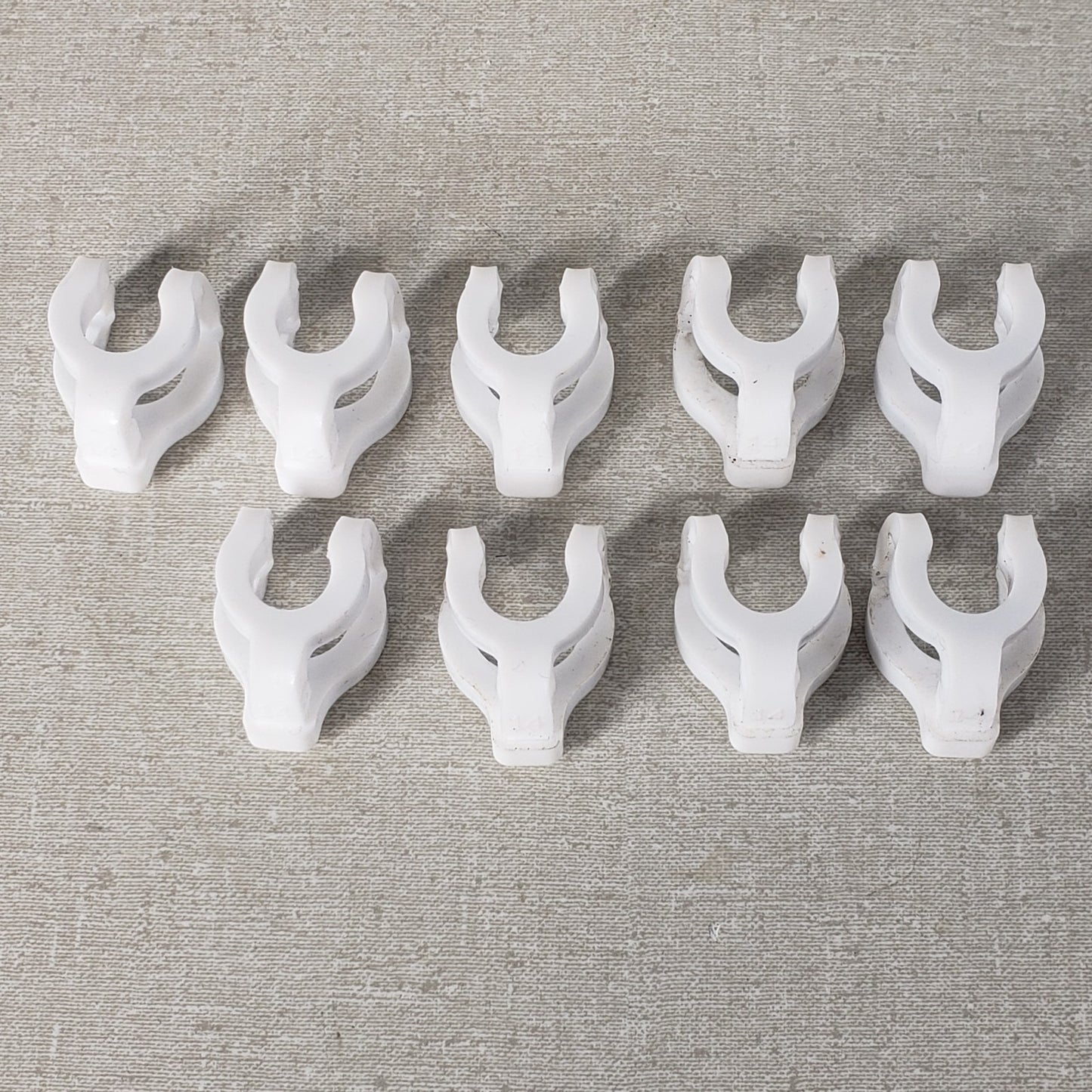 Lot Of 10 Chemglass CG-145-T-01 White PTFE Clamps For Joint Size 14/20