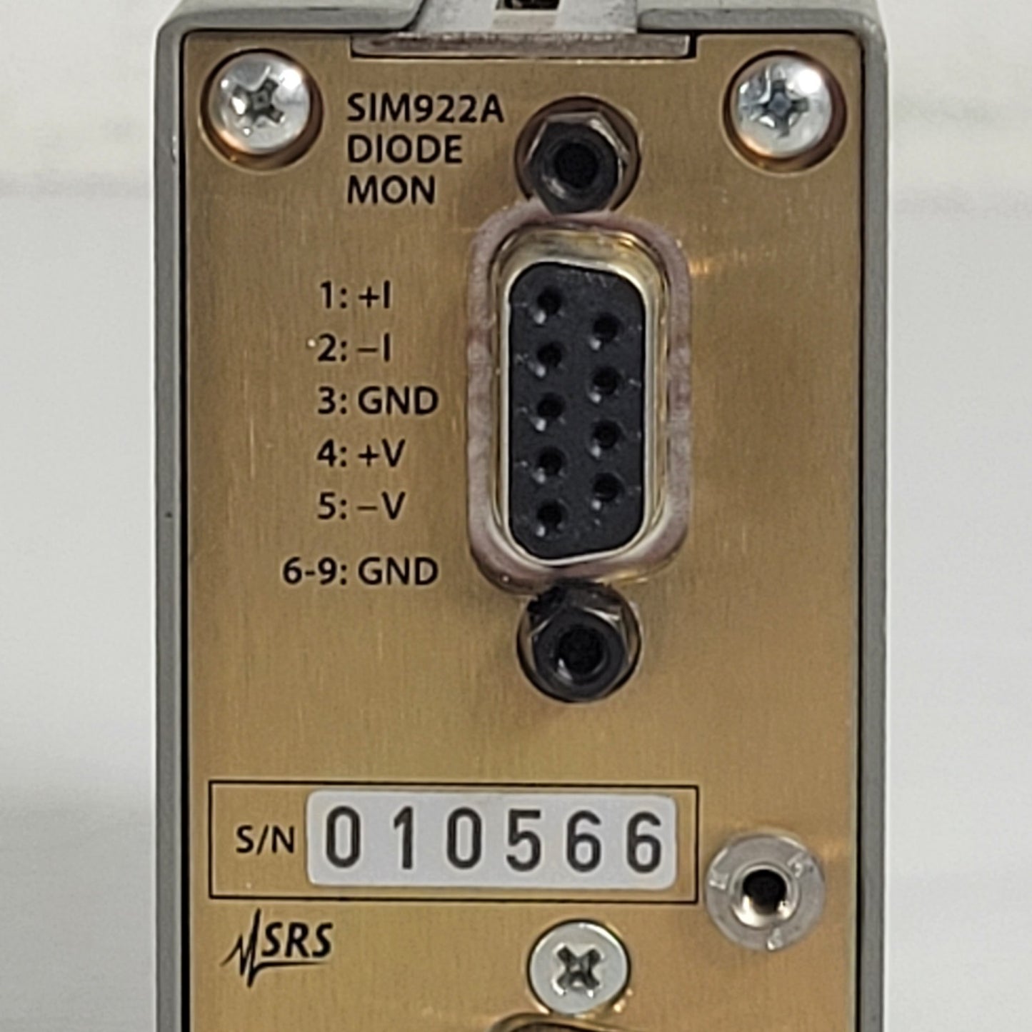 SRS SIM922A Cryogenic Diode Temperature Monitor 10uA Excitation Module