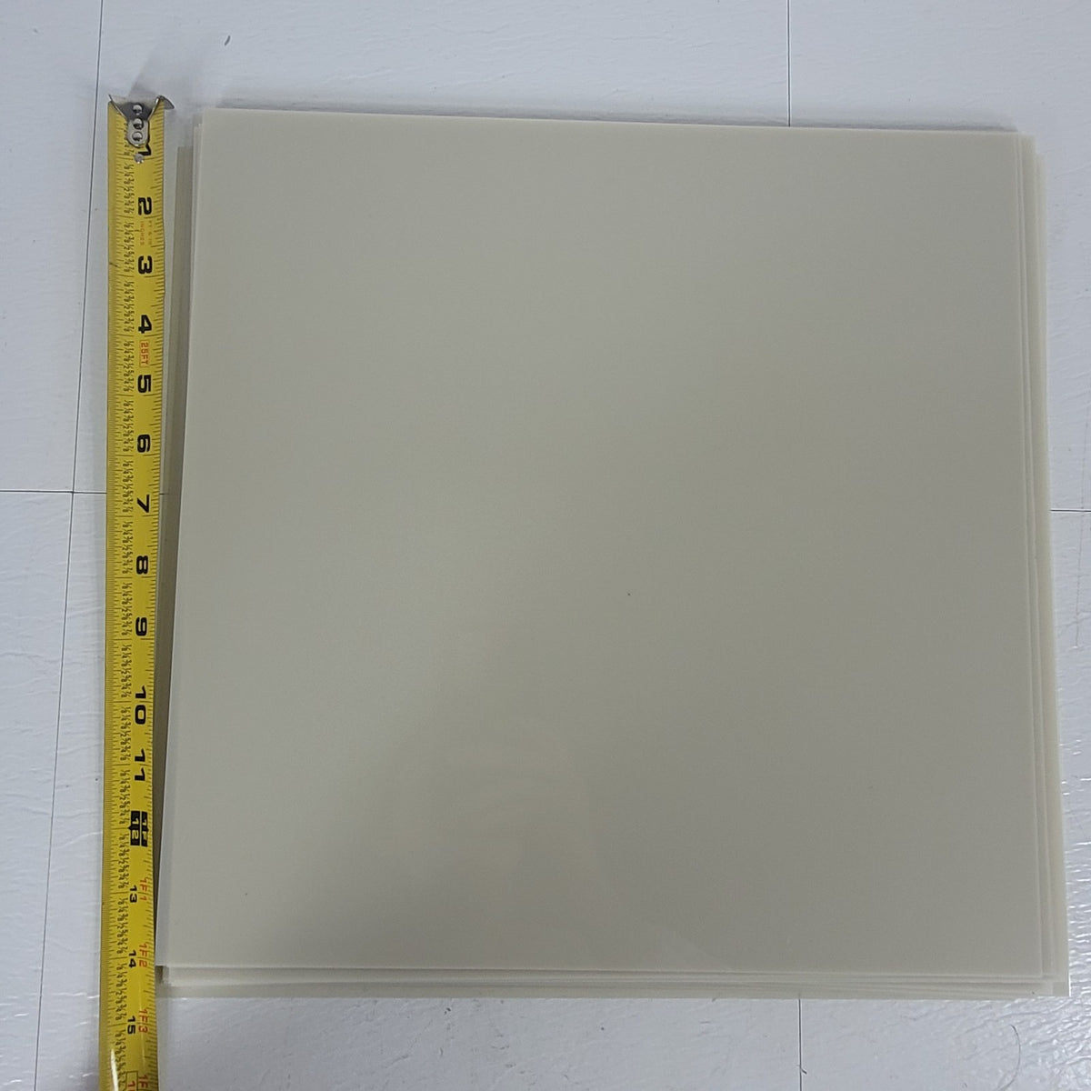 Lot 19 PET Polyester Film Sheets 14 Mil .014" 14" x 14" Translucent Plastic