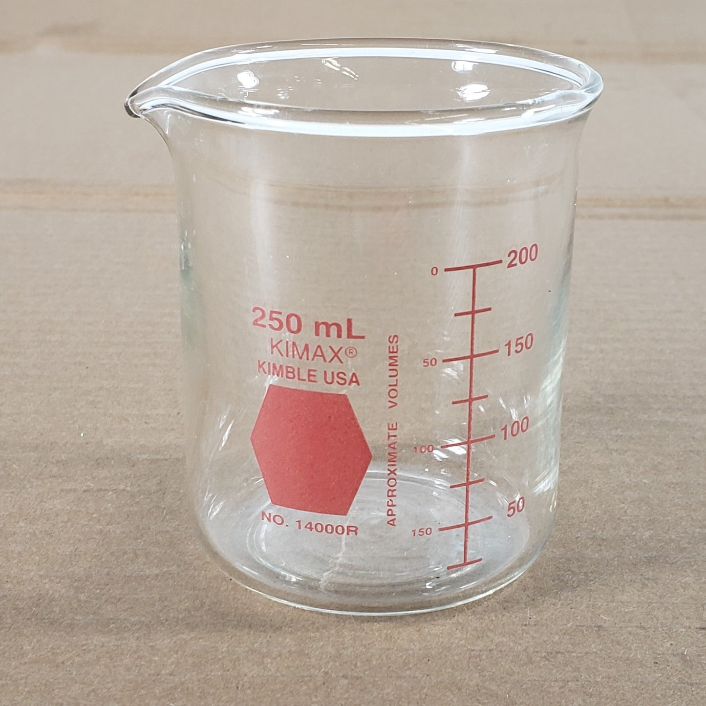 Lot Of 5 Pyrex/VWR/Kimble Kimax No. 1000-250/89000-204/14000R 250mL Beakers