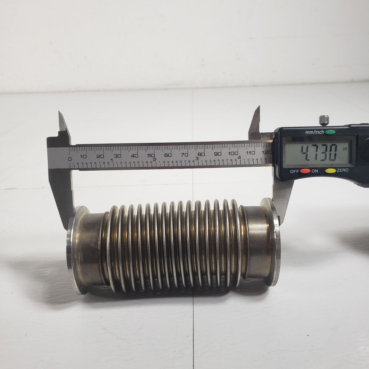 KF40 NW40 4.73" Stainless Steel Flexible Vacuum Bellows Hose 55mm Flanges