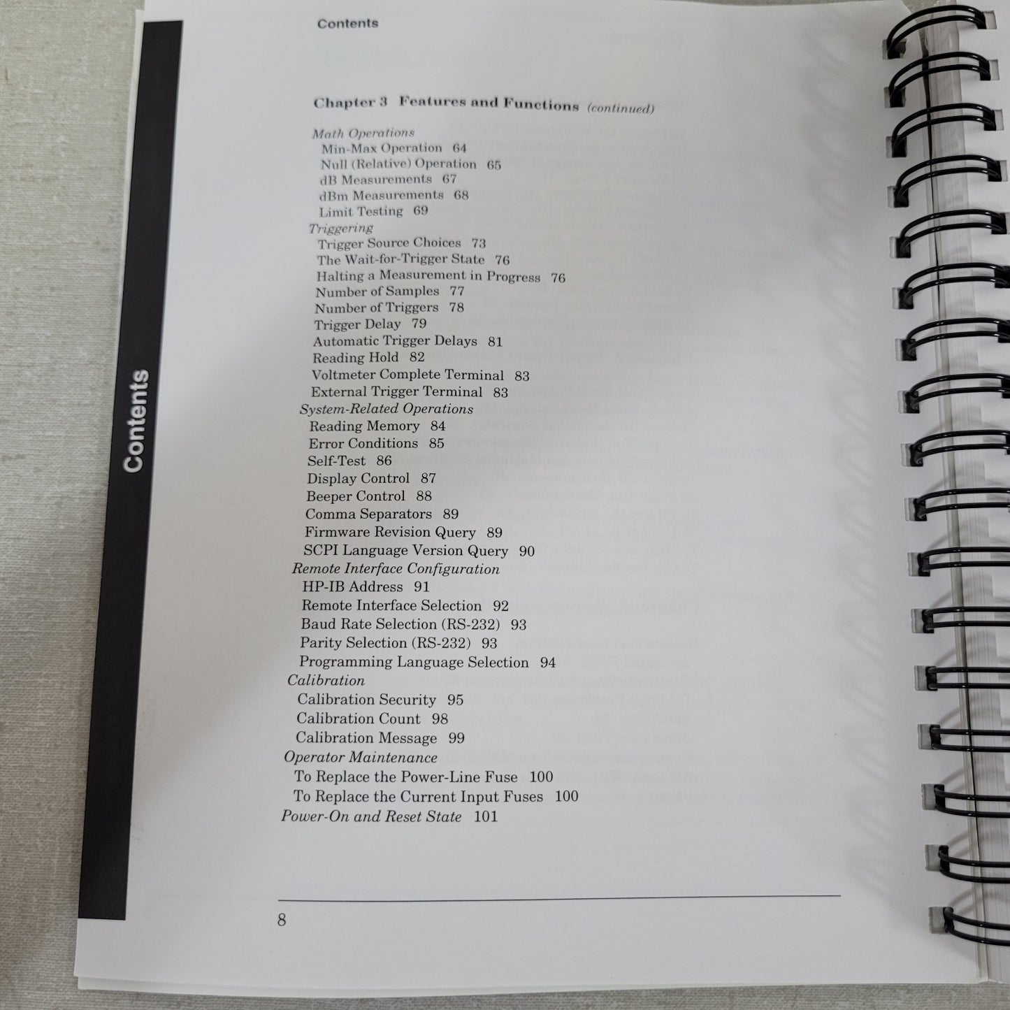 HP Agilent 34401A User Service Quick Reference Manuals 34401-90004 90008 90013
