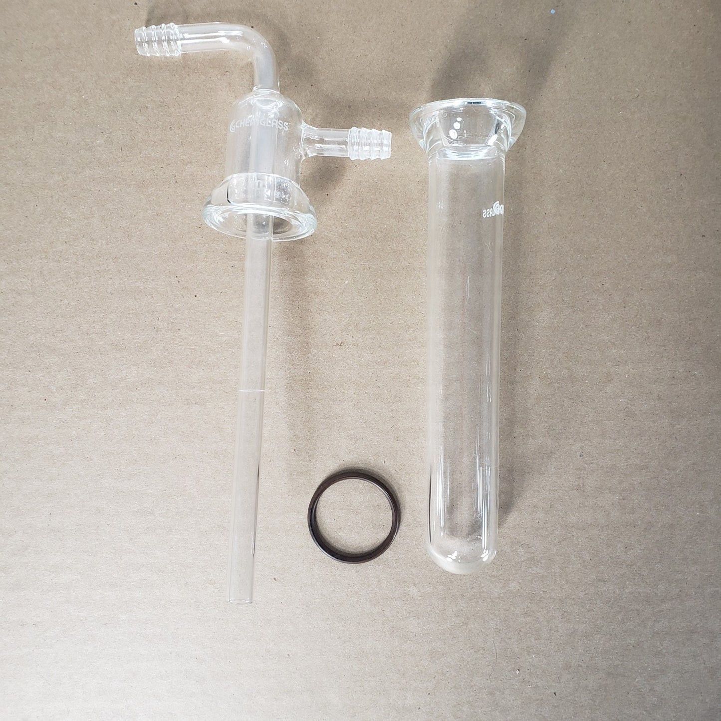 Chemglass CG-4513-10/11/12 Vacuum Trap Assembly #30/40/50 O-Ring Joint w/Clamps