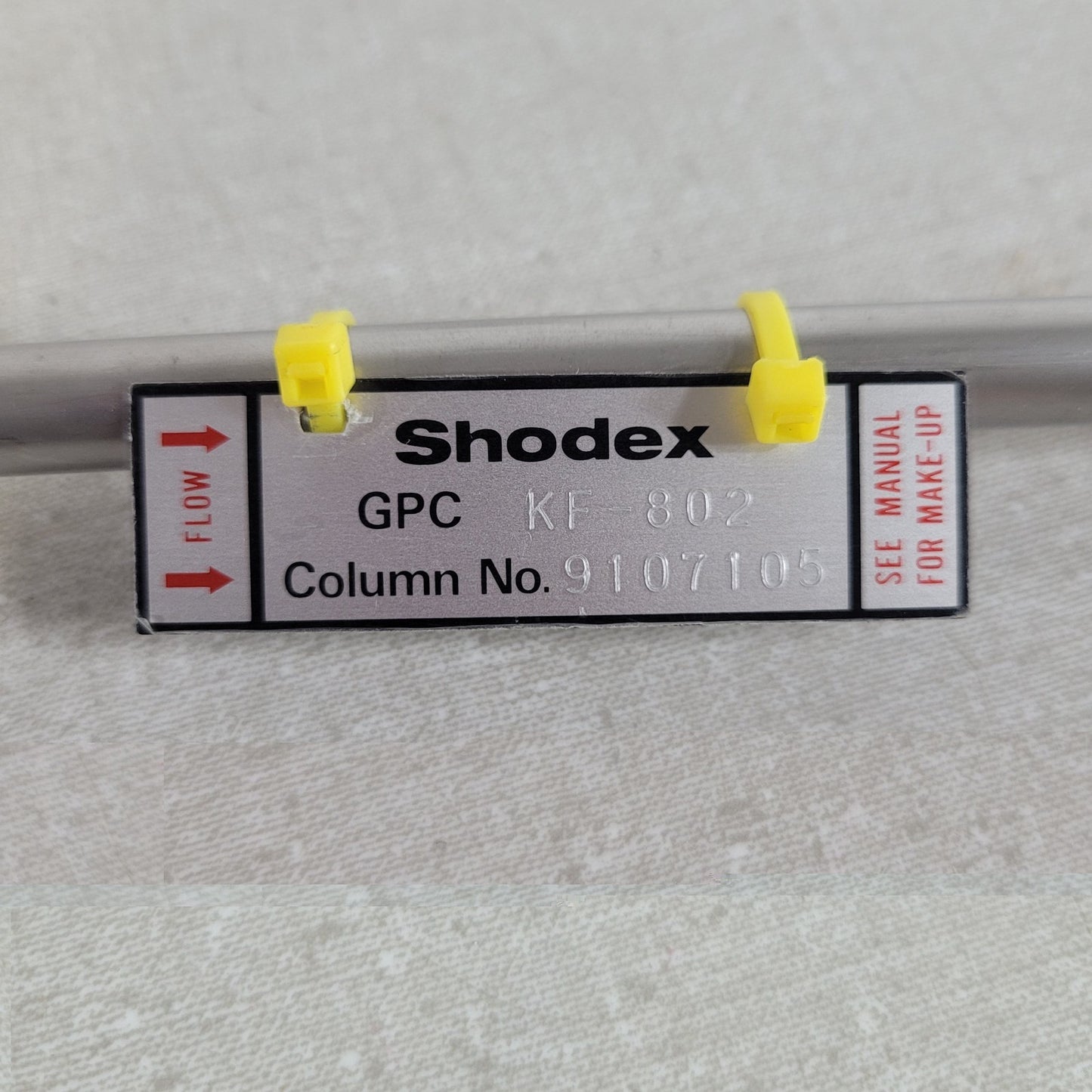 Lot of 3 Shodex KF-802 GPC HPLC Chromatography Columns & Coils w/ Case
