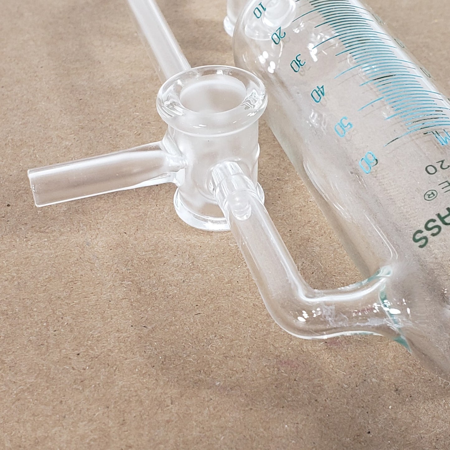 Chemglass AF-0547-G-01 Airfree Schlenk 60mL Graduated Addition Funnel 14/20