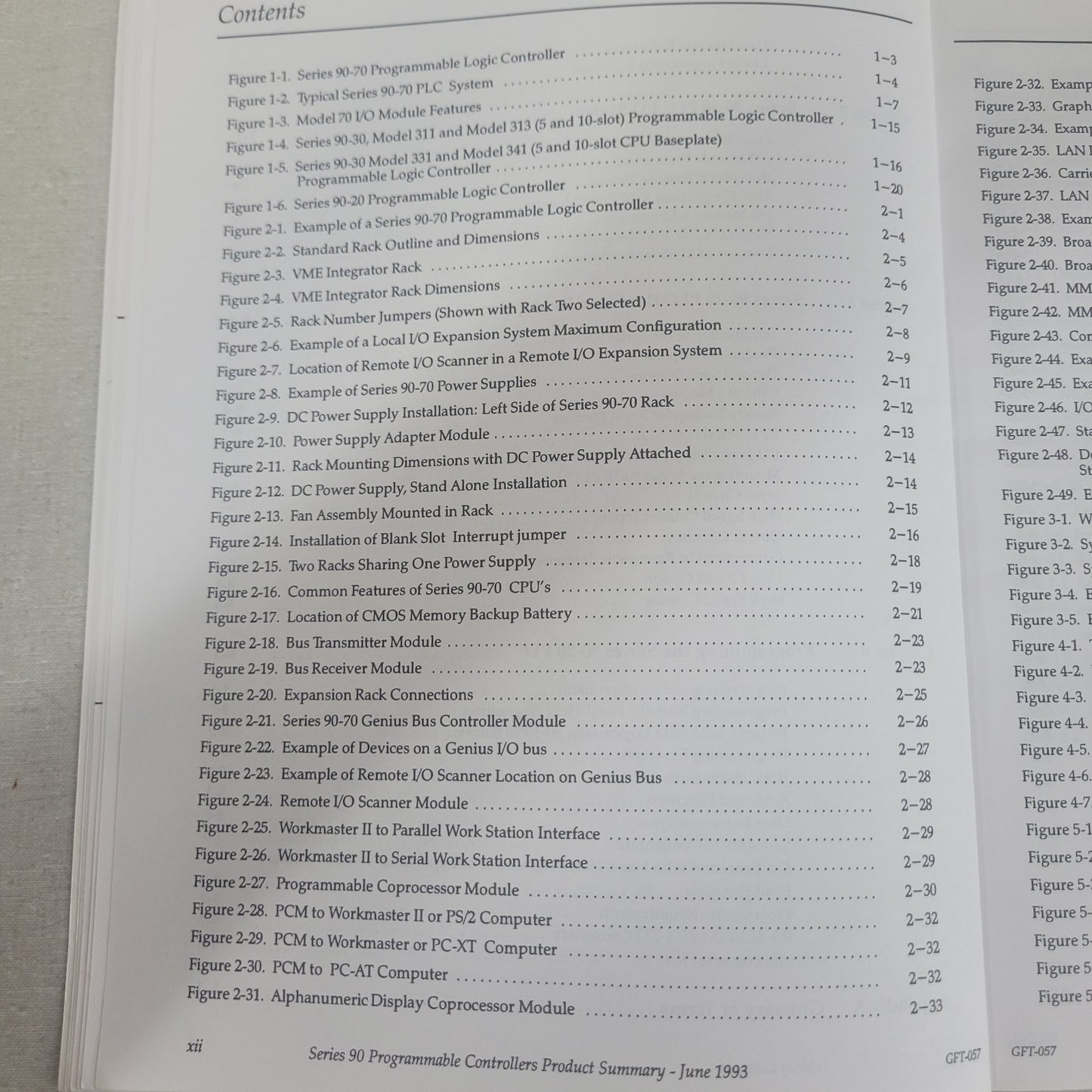 GE Fanuc GFT-057C Series 90 PLC Programmable Controllers Product Summary Manual