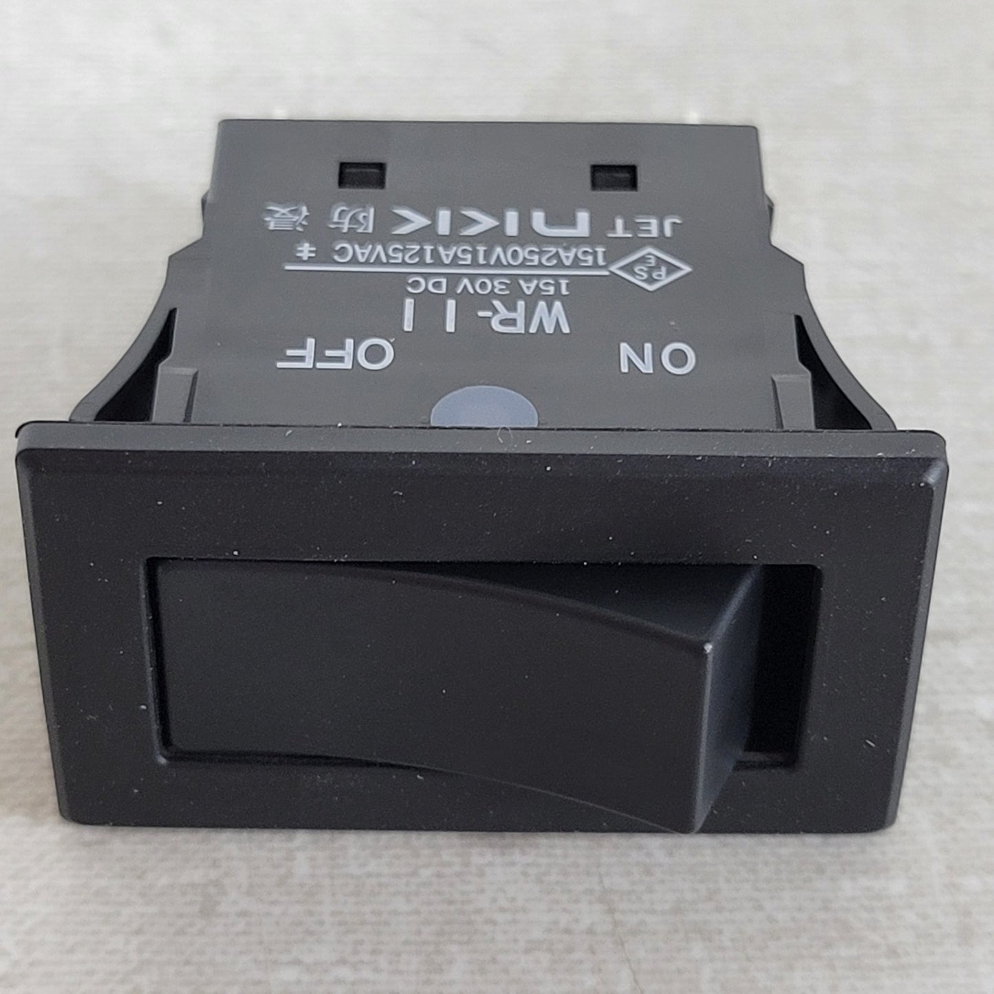 NKK WR11AT WR-11KTE SPST On-Off Rocker Switch IP67 15A Screw Lug Black