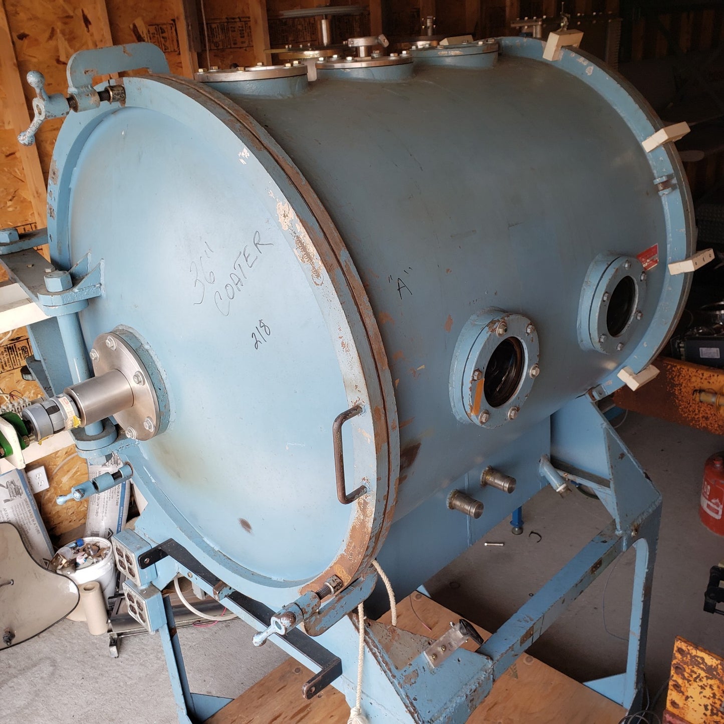 36in ID ~700L High Vacuum Sputter Coating Chamber Thin Film Deposition PVD