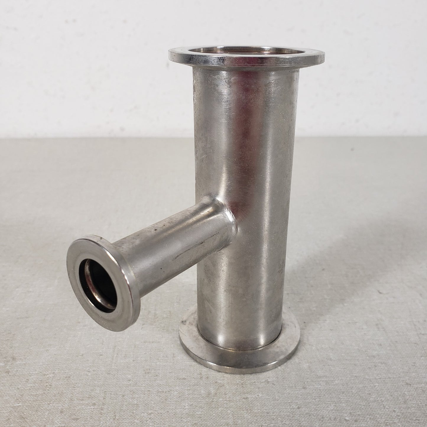 2x KF40 1x KF16 Stainless Reducing Tee NW40 NW16 High Vacuum Fitting