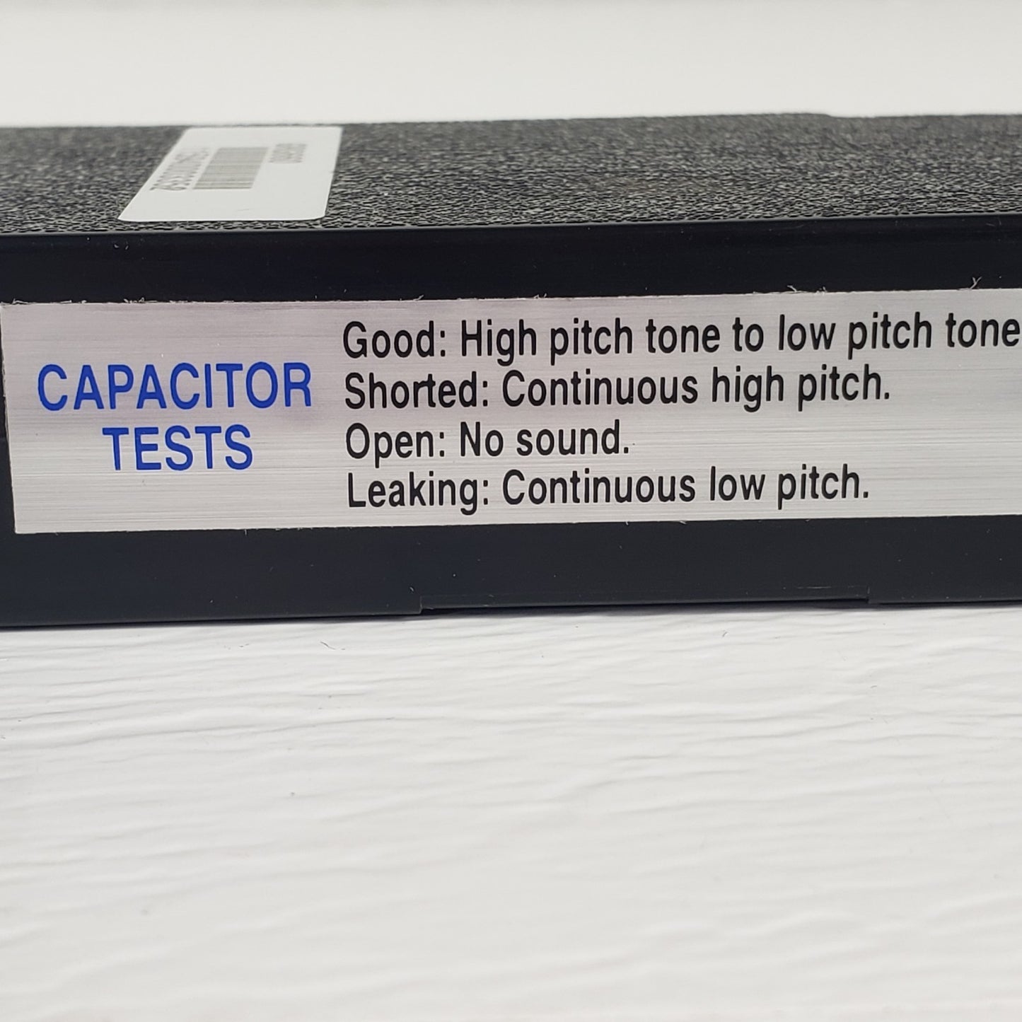 VINTAGE TIF GRG 660 Capacitor Tester Black and Original Leather Case, 9V Powered