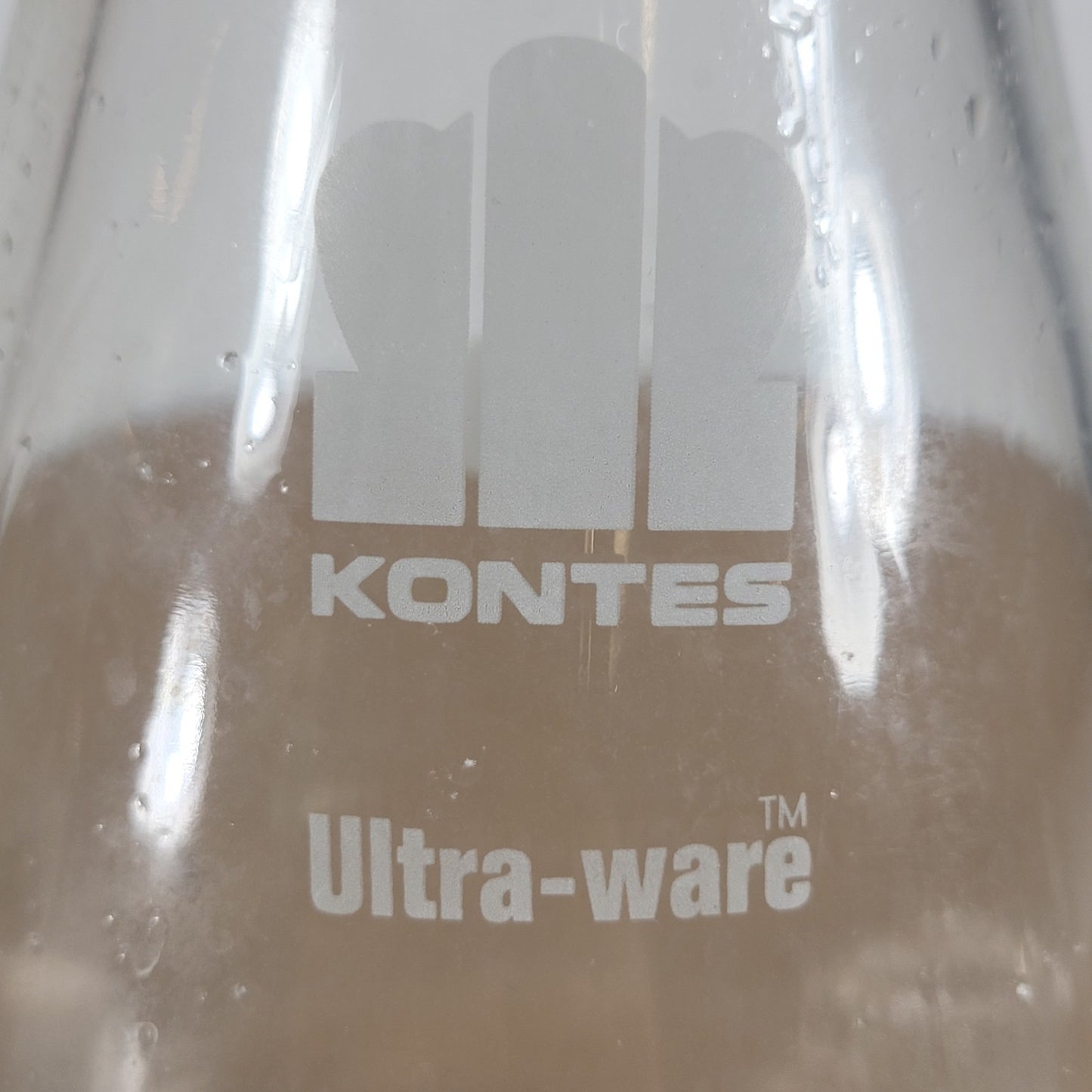 Kontes Ultra-Ware Heavy Wall Glass 1000mL 3/8" Side Arm Filtration Flask