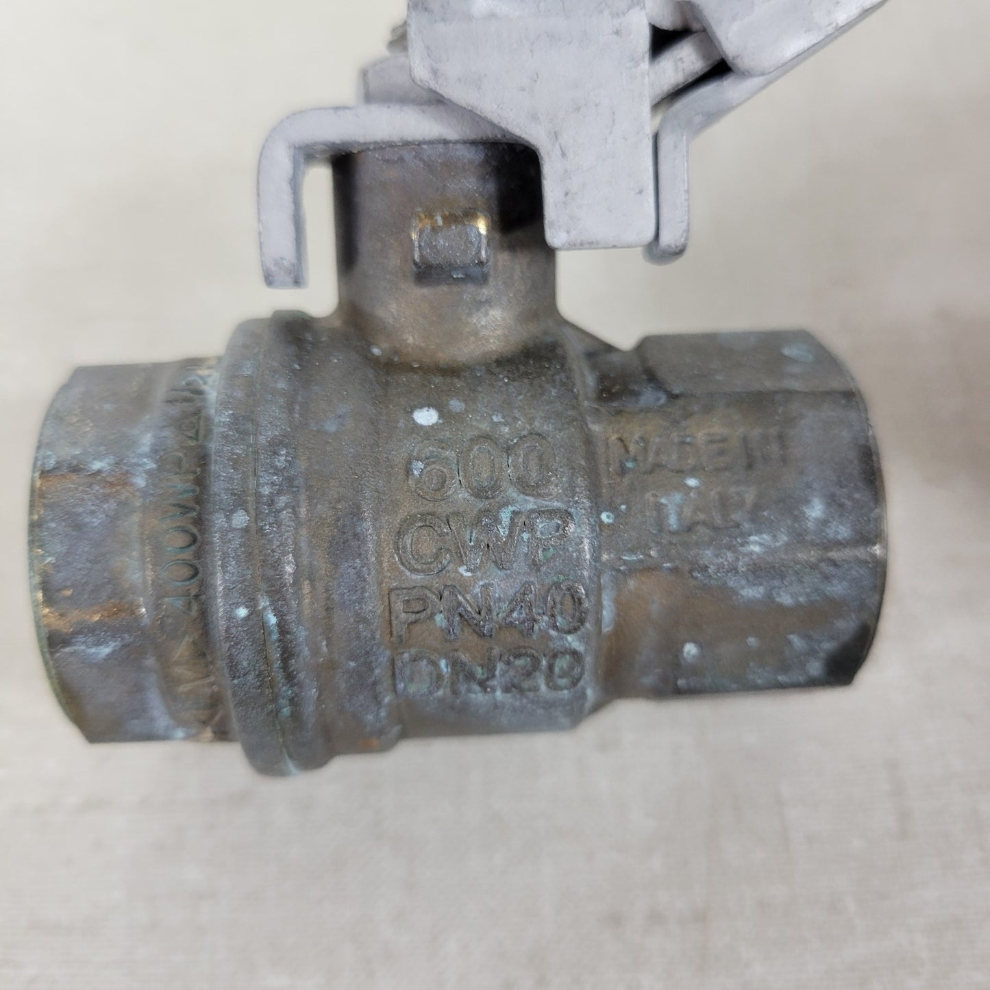 RuB S95E45 3/4" FNPT Brass Full Port Ball Valve 600 CWP Locking Handle