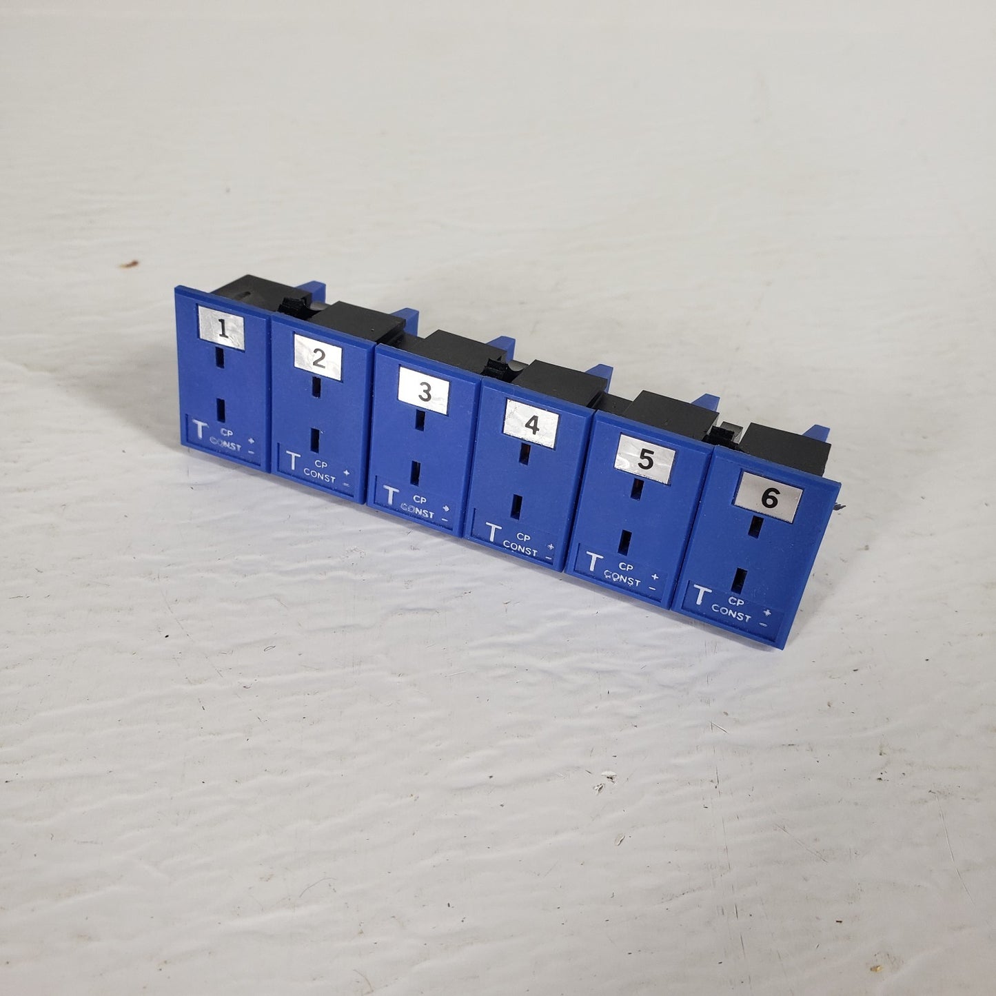 Omega Type T Thermocouple Terminal Block Panel Mount 6-Gang Polarized 2 Pin