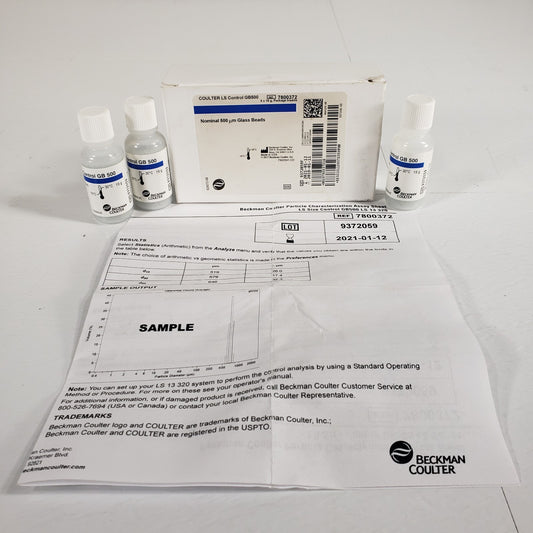 Beckman Coulter LS Control GB500 Glass Bead Sample Standard 2x Full 1x Used
