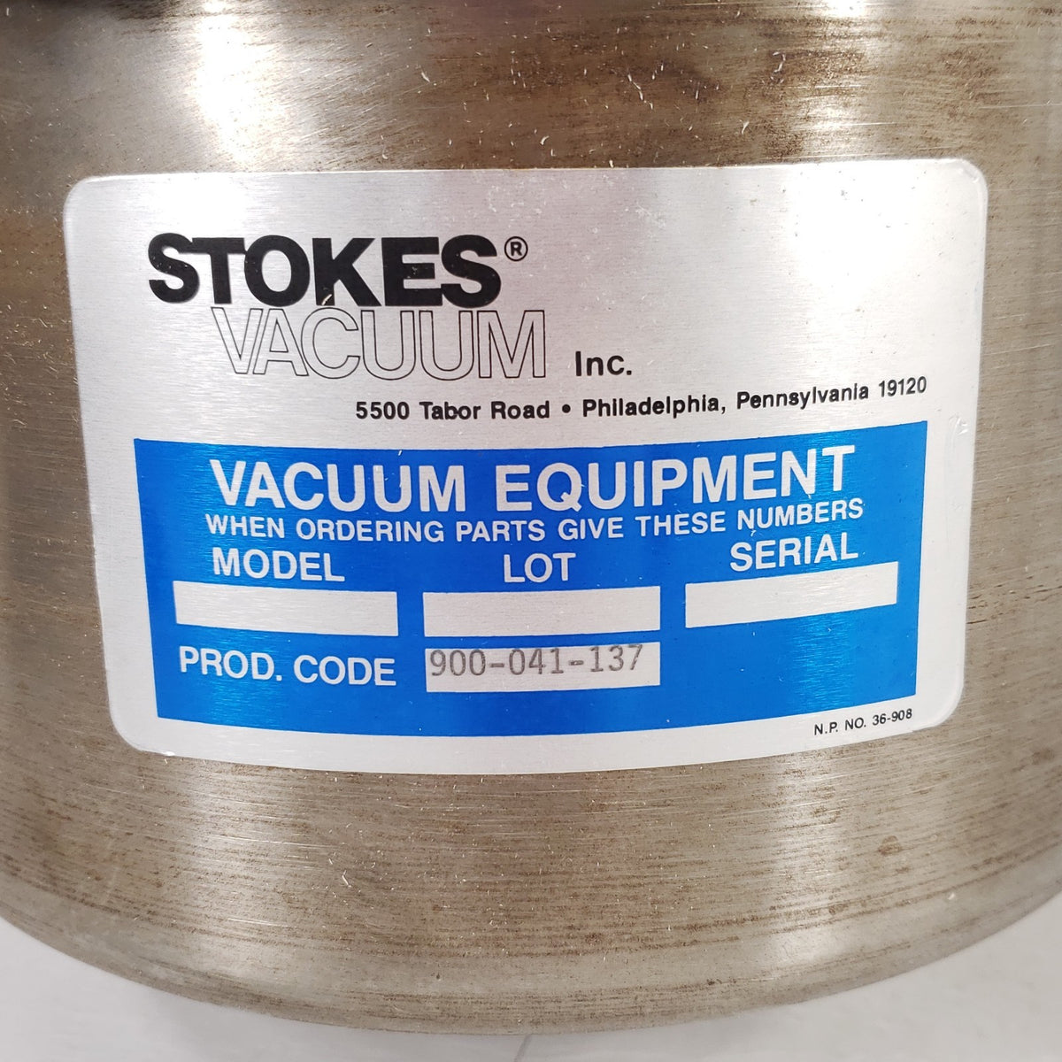Stokes 900-041-137 KF40 Vacuum Pump Exhaust Oil Mist Separator w/ Filter
