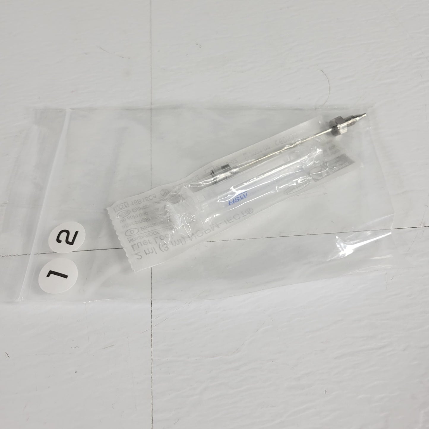 Waters WAT025559 HPLC Pump Priming Luer Lock Srng & Ndl w/ Nut & Ferrule