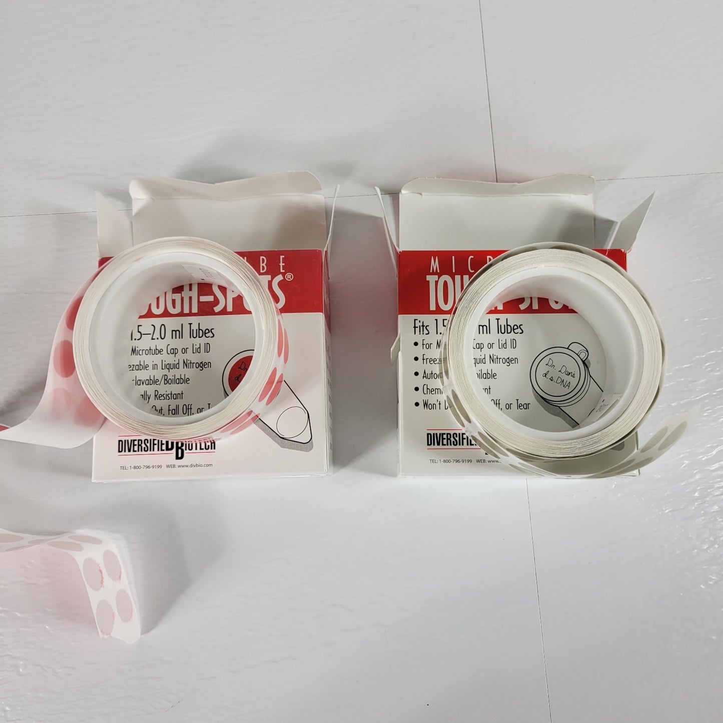 MICROTUBE T-SPOTS-50R & T-SPOTS-50D 1/2" Diameter For Microtube Labeling