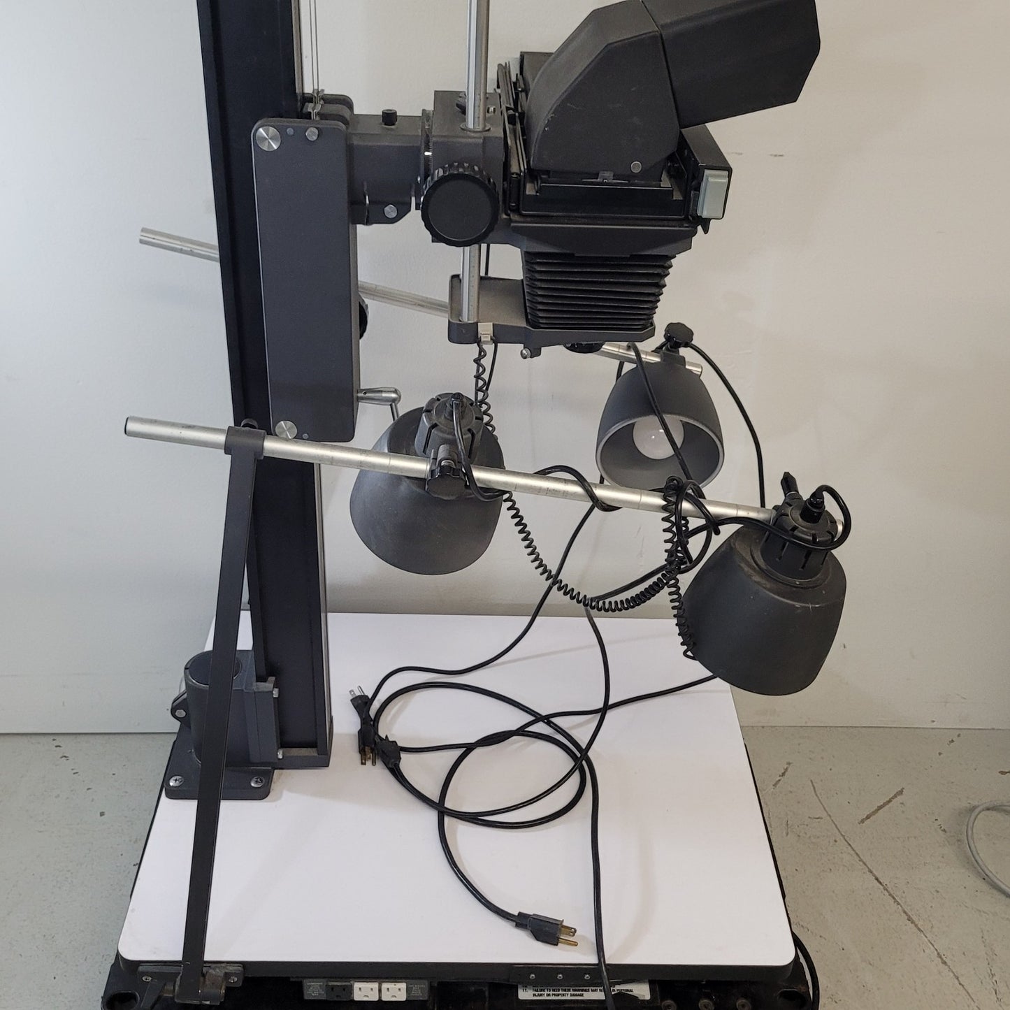 Polaroid MP-4 Land Camera Copy Stand System w/ Camera Head & Lighting Setup