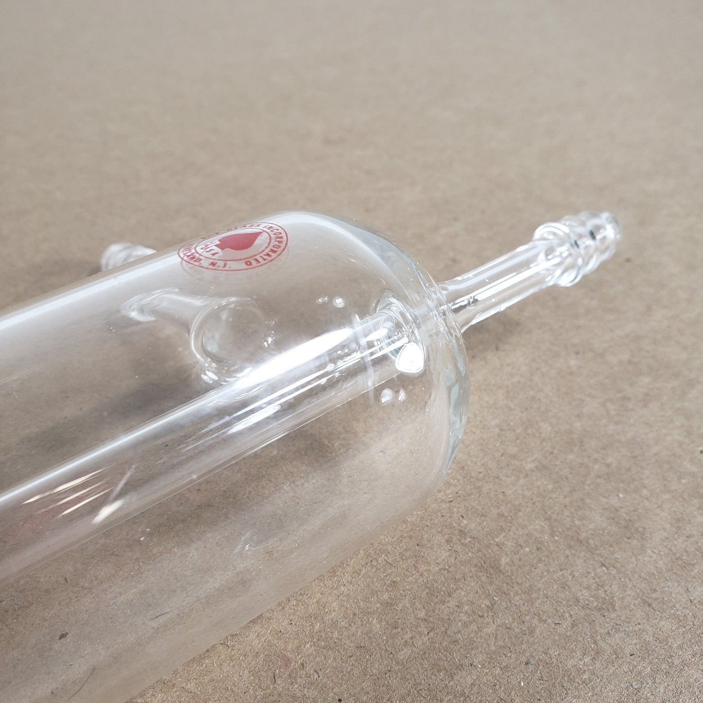 Ace Glass Inc. Large Jacketed Cold Finger Straight Barbed Top and Side Joints