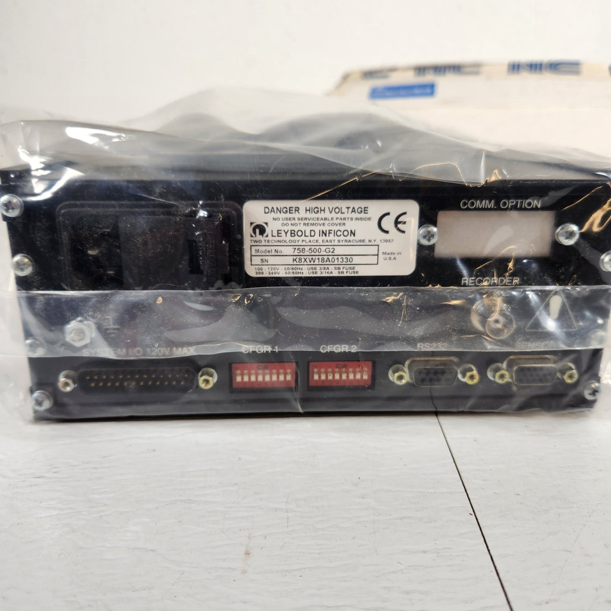 NOS Leybold Inficon XTM/2 758-500-G2 Thin Film Deposition Monitor Rack Kit