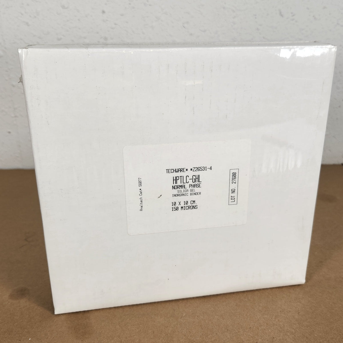 SEALED Analtech 56077 HPTLC-GHL Silica Gel TLC Plates 10x10cm 150um 25/Box