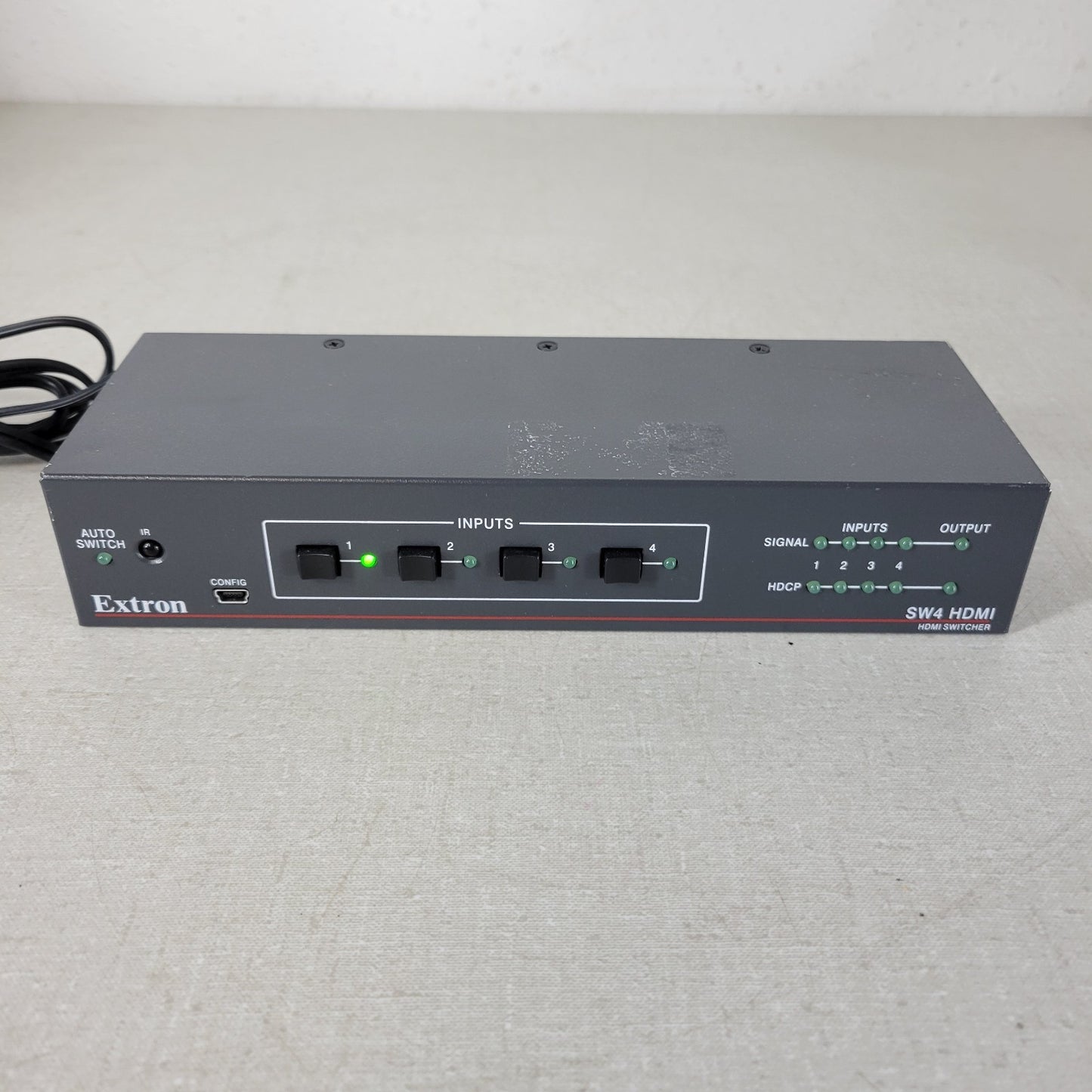 EXTRON SW4 HDMI Switcher with Power Supply, 4 HDMI Inputs, 1 HDMI Output