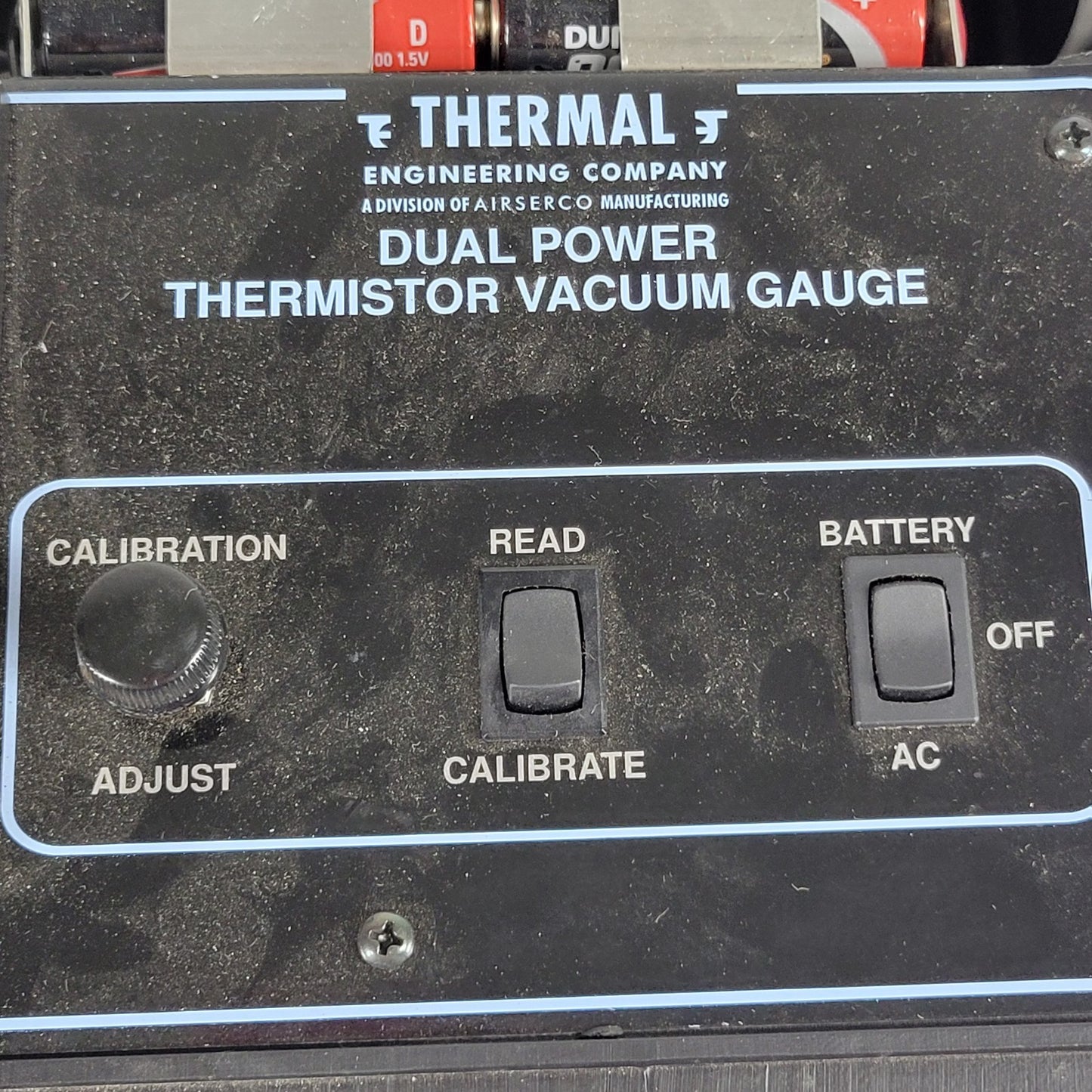 THERMAL ENGINEERING 14571 Dual Power Thermistor Vacuum Gauge, Not Tested