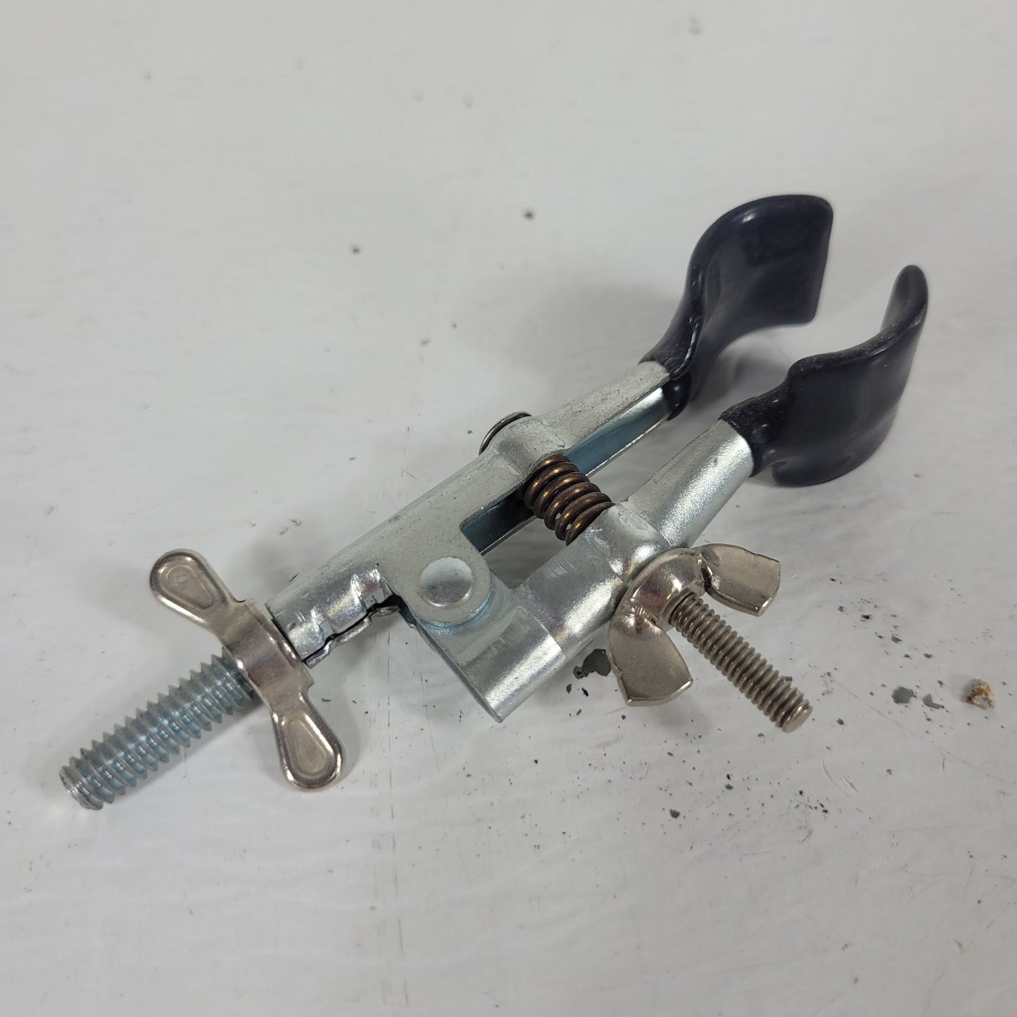 Lot of 3 Fisher Assorted 3- and 2-Prong Lab Utility Clamps w/ Bosshead Holders