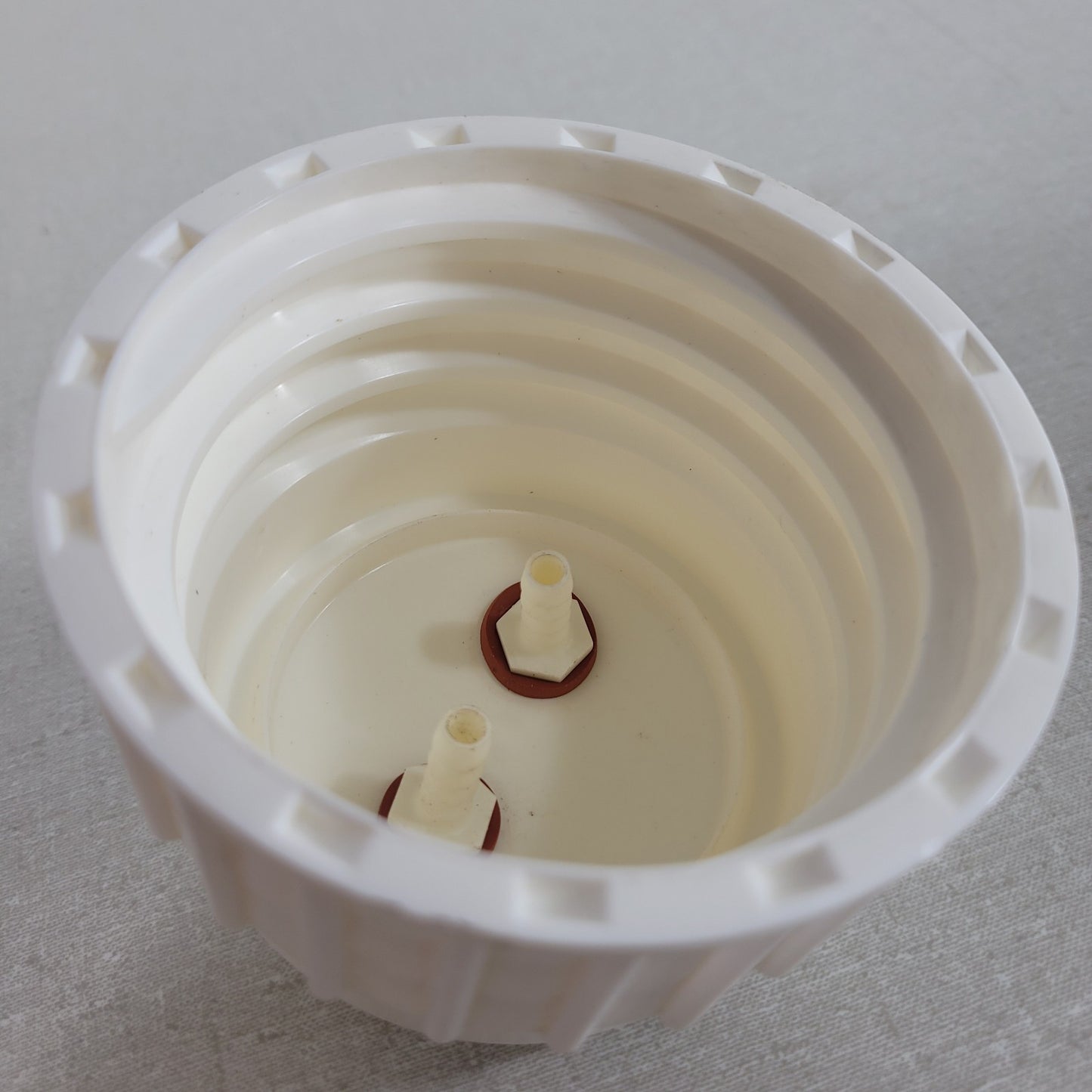 Nalgene 50 Liter Laboratory Carboy Replacement Cap w/ Dual Hose Port Fittings