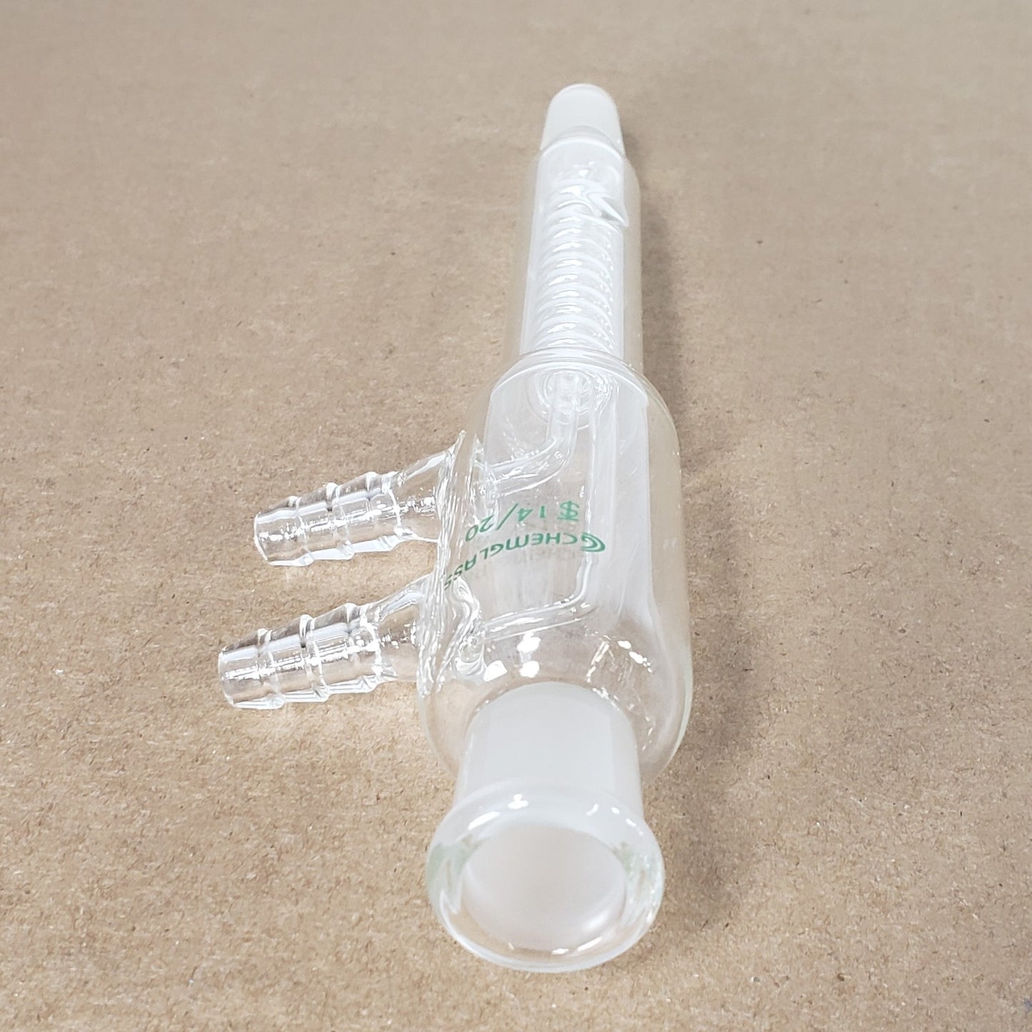 Chemglass CG-1213-14 Reflux Dimroth Coil Condenser with 14/20 Joints 100mm Coil