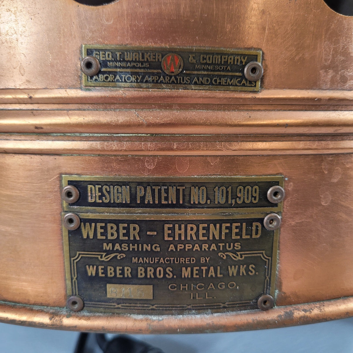 Weber-Ehrenfeld 215 Malt Mash Bath Laboratory Mashing Apparatus Bodine Motor