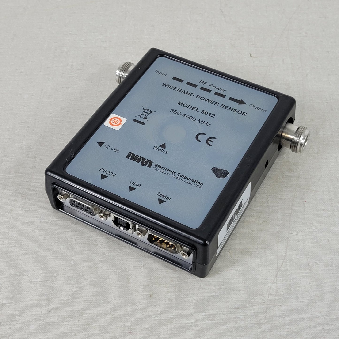 TESTED WORKS Bird 5012 Wideband RF Power Sensor 350MHz-4GHz USB RS232 N-Female