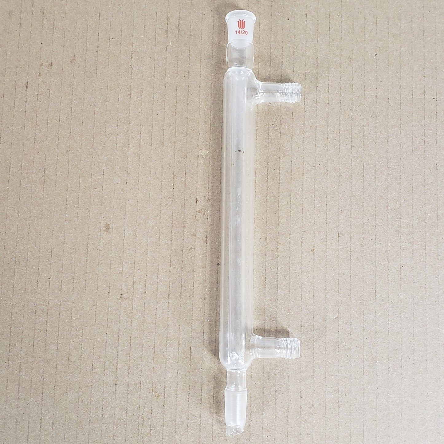 Synthware Liebig Condenser 14/20 CN Threaded Hose Connection 200mm Jacket