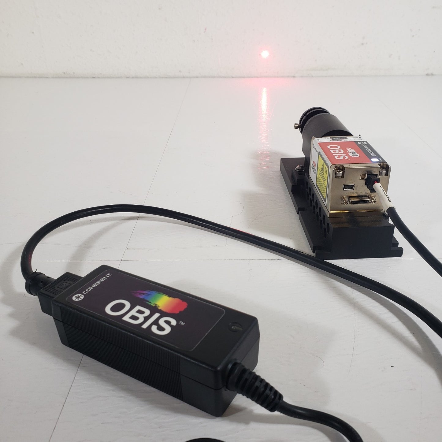 TESTED Coherent OBIS LX 640nm 40mW Laser 1185054 PSU USB I/O 38mW