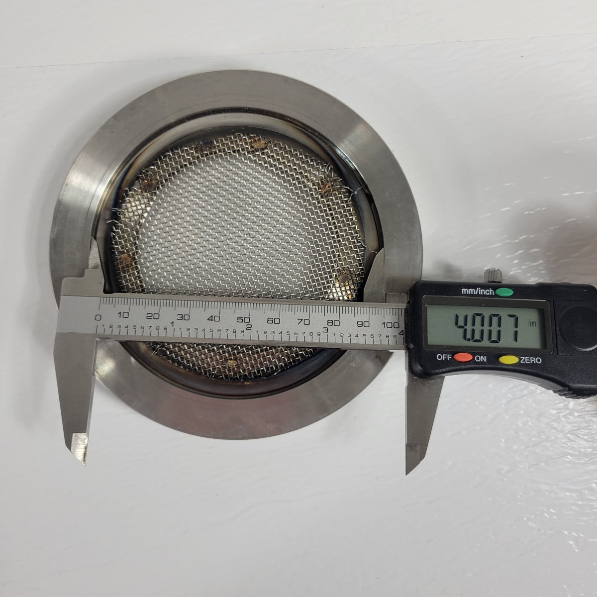 DN100 ISO-K High Vacuum Viewport Sight Glass w/ Welded Wire Mesh Screen