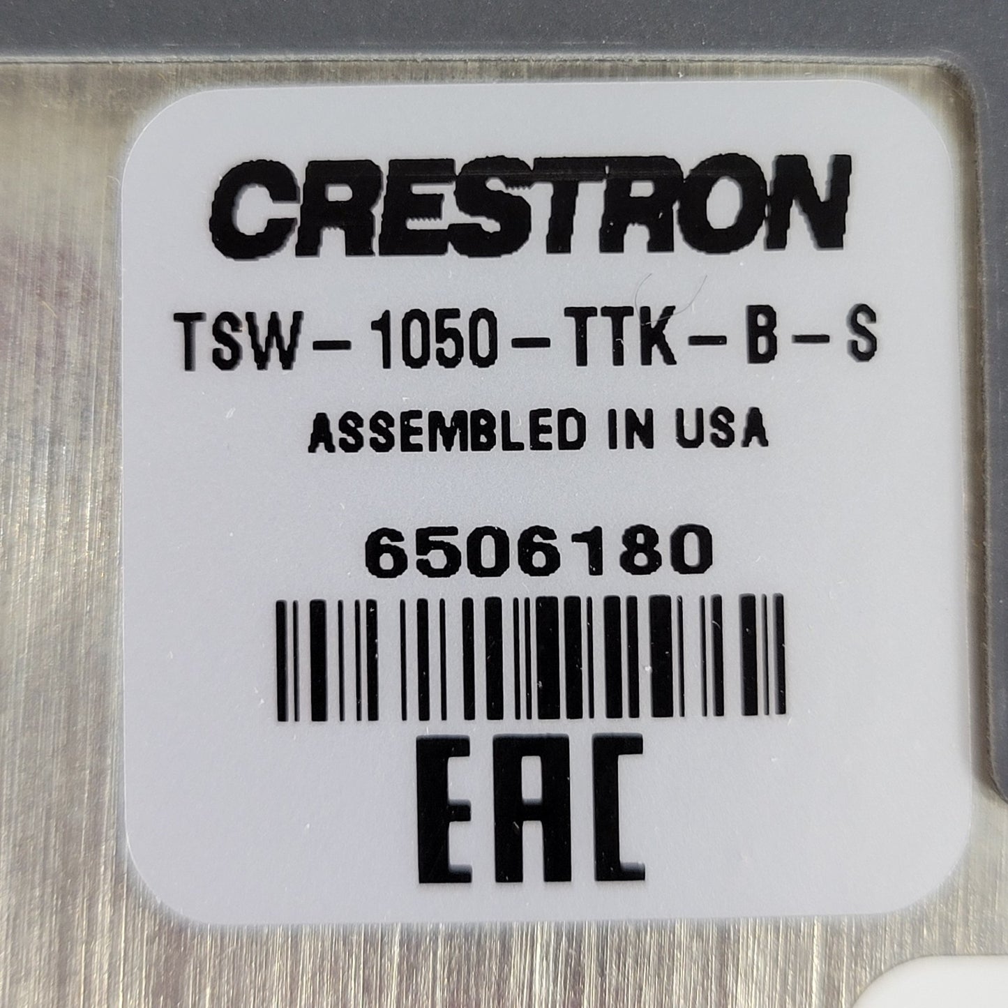TESTED Crestron TSW-1050-B-S 10.1" Touch Panel PoE Ethernet Factory Reset