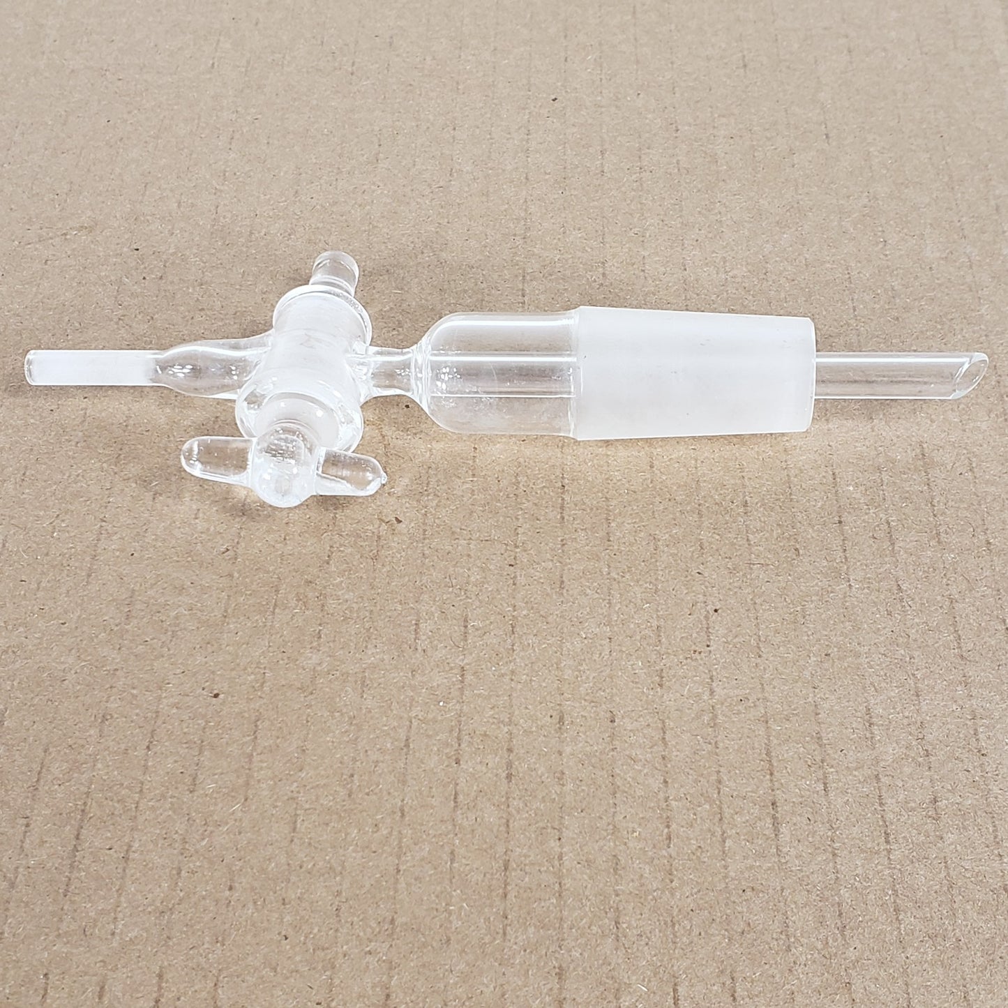 Unbranded Straight 24/40 Outer Joint To 1/4" Straight Tube Gas Inlet Adapter