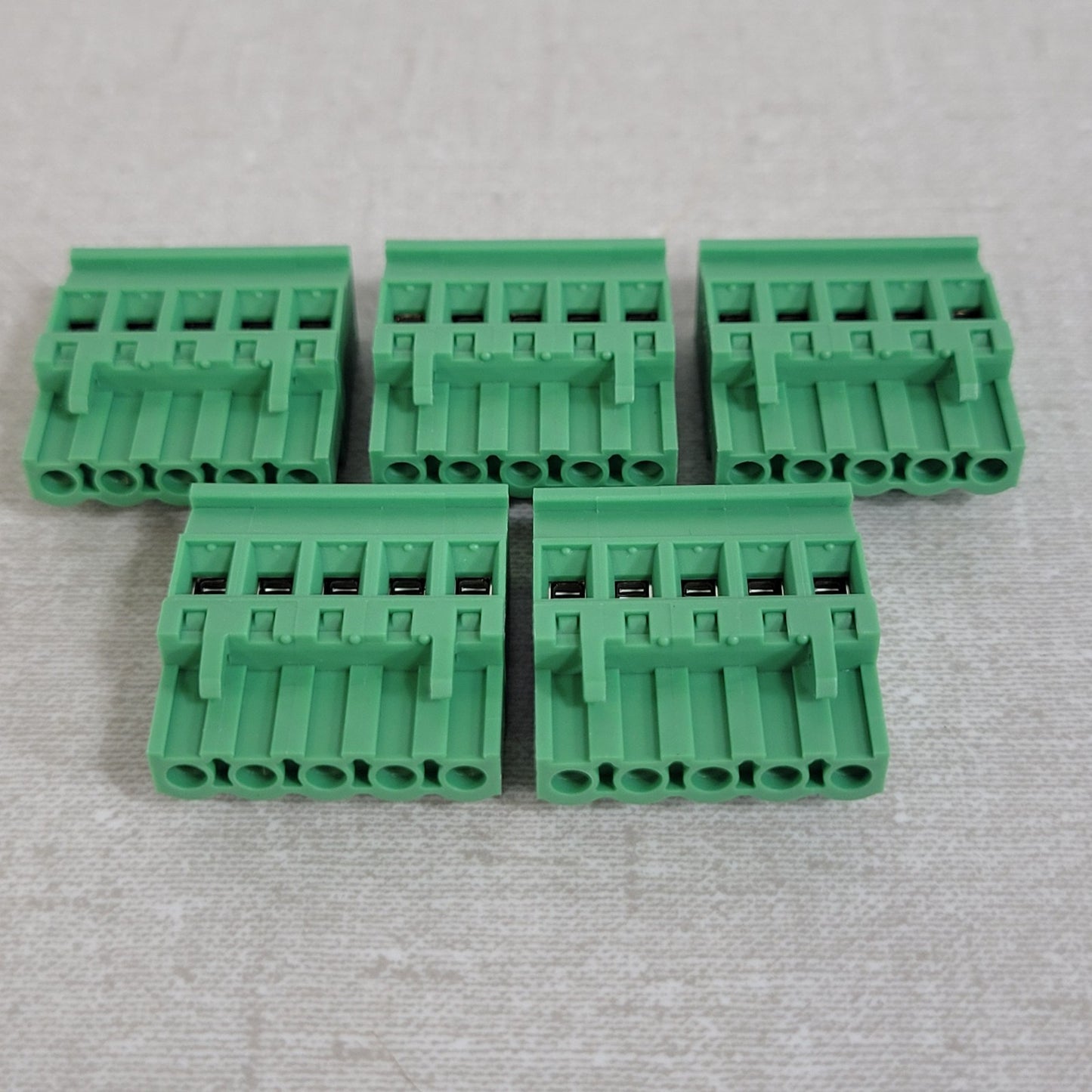 Lot of 5 Phoenix Contact 1792278 MVSTBR 2,5/ 5-ST-5,08 5 Contact PCB Connector