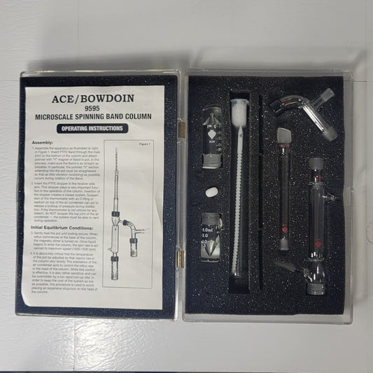 Ace Glass 9595-47 Complete Micro Spinning Band Distilling Column 14/10 w/Box