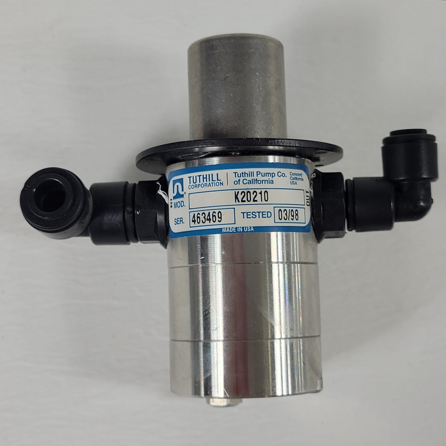 TUTHILL K20210 Precision Gear Pump Head, One In & One Out, Fully Rotational