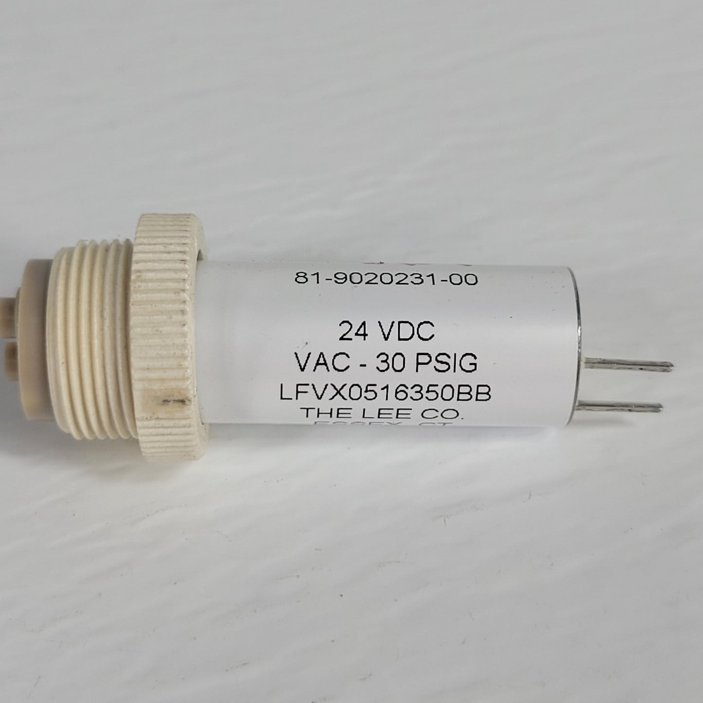 Lee LFVX0516350BB LFV Series 24VDC 2-Way Isolation Solenoid Valve Vacuum 30 PSI