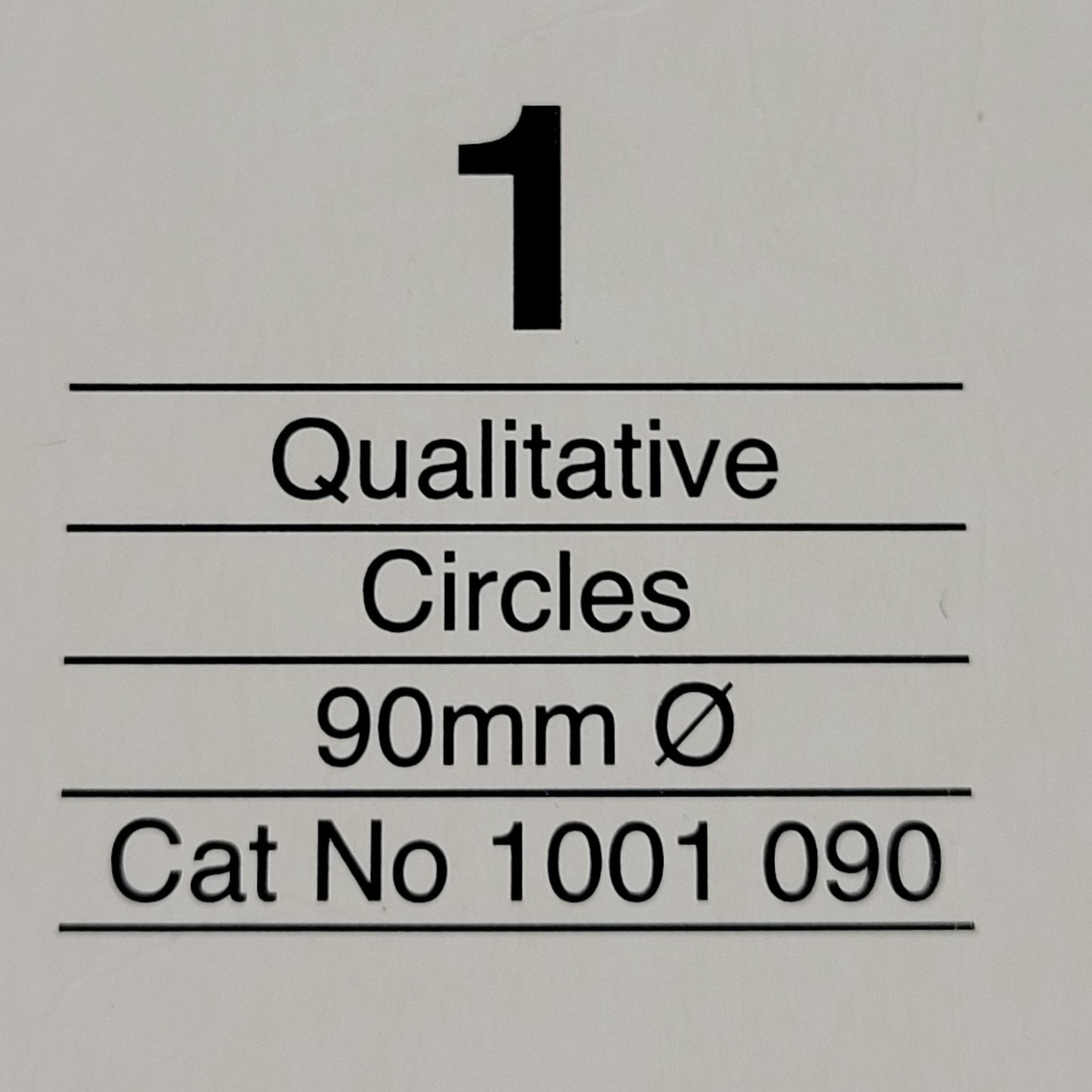 WHATMAN 1001-090 90mm Diameter Qualitative Filter Papers, Partial 100-Pack