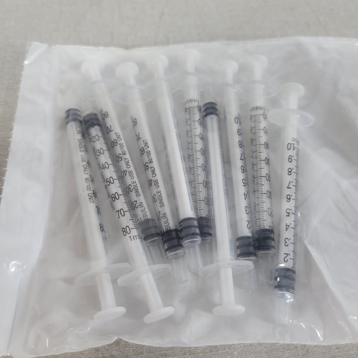 Lot 20 McMaster-Carr 7510A603 1mL Luer Slip Plastic Srng Applicators