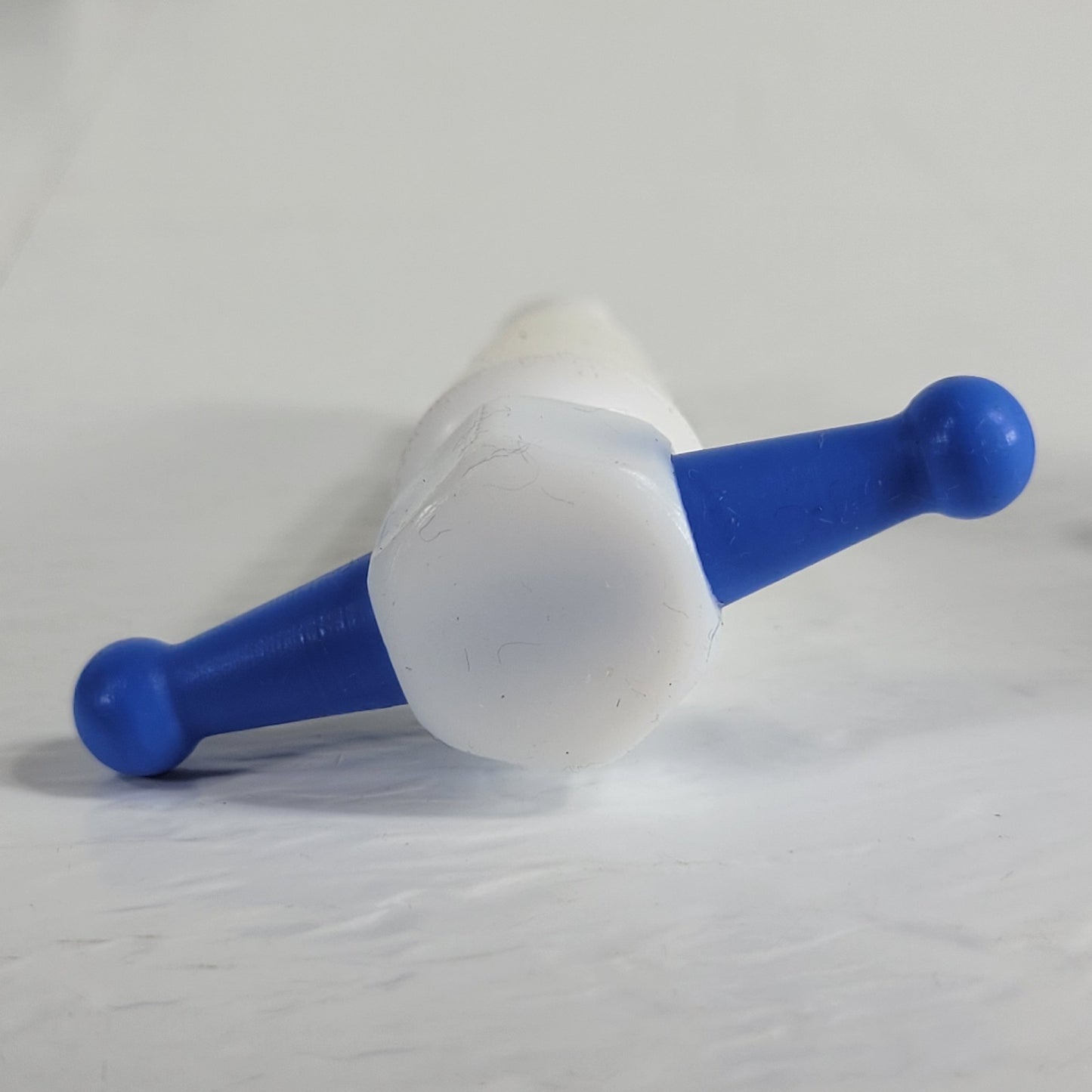 Three PTFE 17/28mm 4mm Bore Tapered Stopcocks for Glassware in Labs, Blue