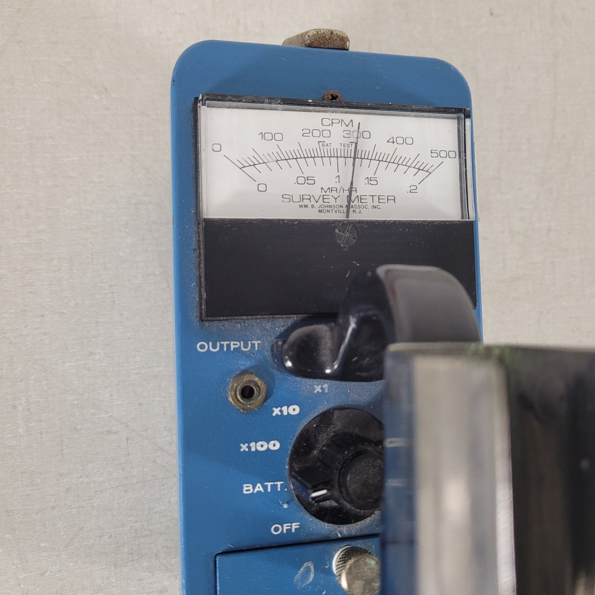 Wm B Johnson GSM-10S Geiger Counter Radiation Survey Meter End Window Probe