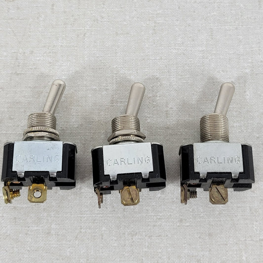 3 Units Carling Technologies Toggle Switches 10A 250VAC 15A 125VAC 3/4HP